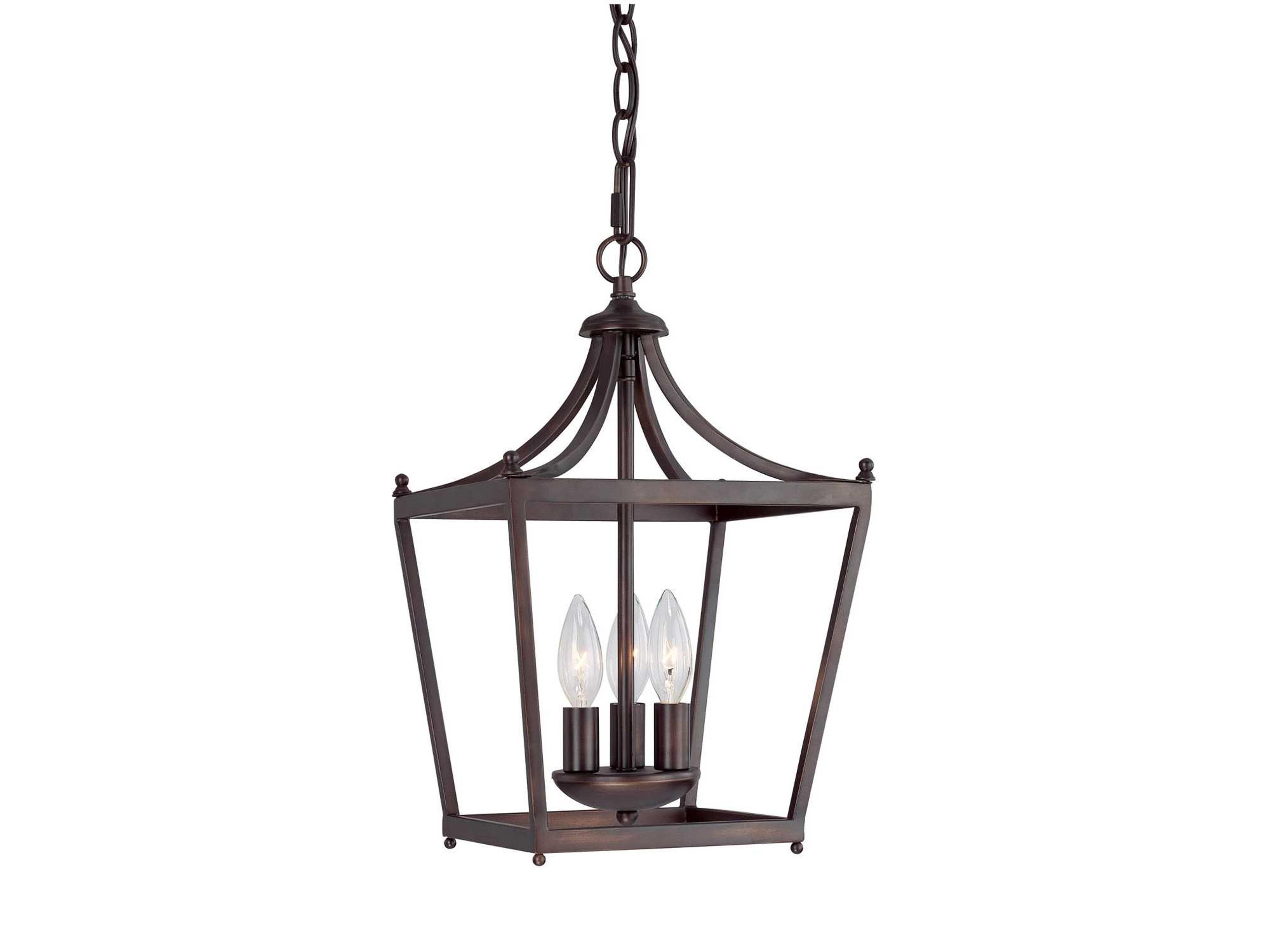Stanton 3-Light Burnished Bronze Pendant
