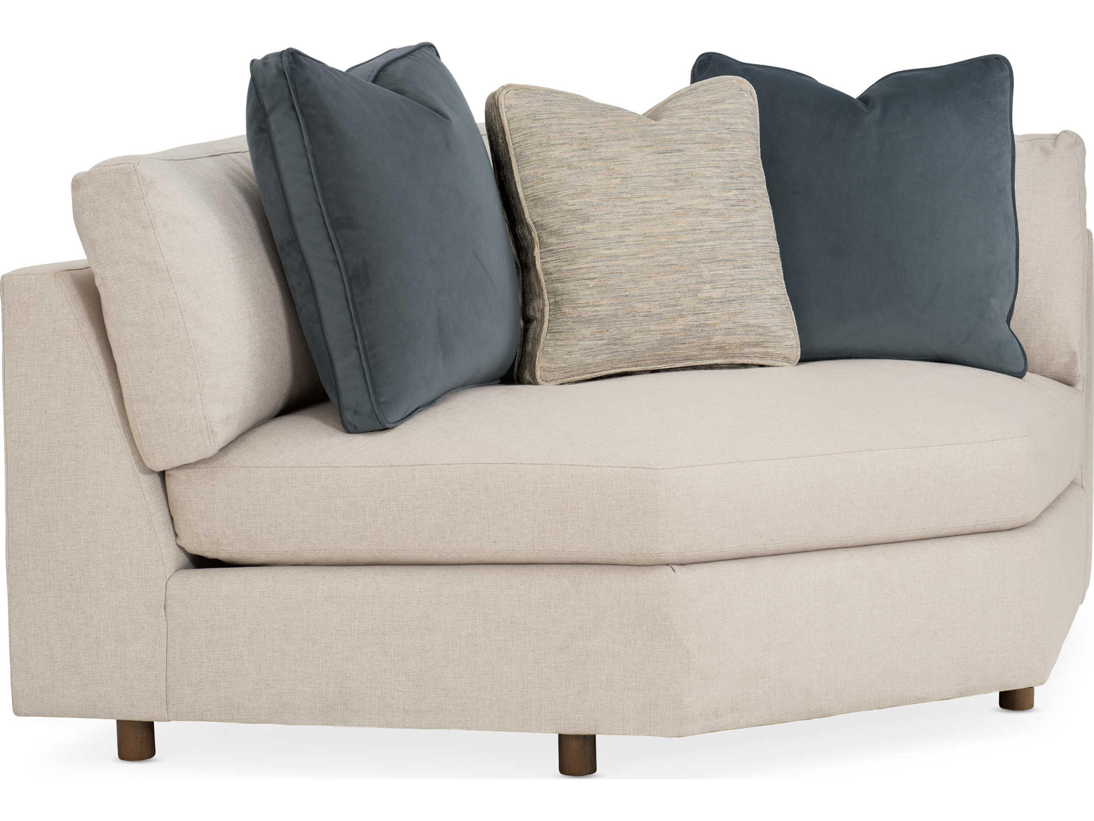 I'm Shelf-Ish Corner Modular Fabric Sectional with Power Station in Smoked Sable