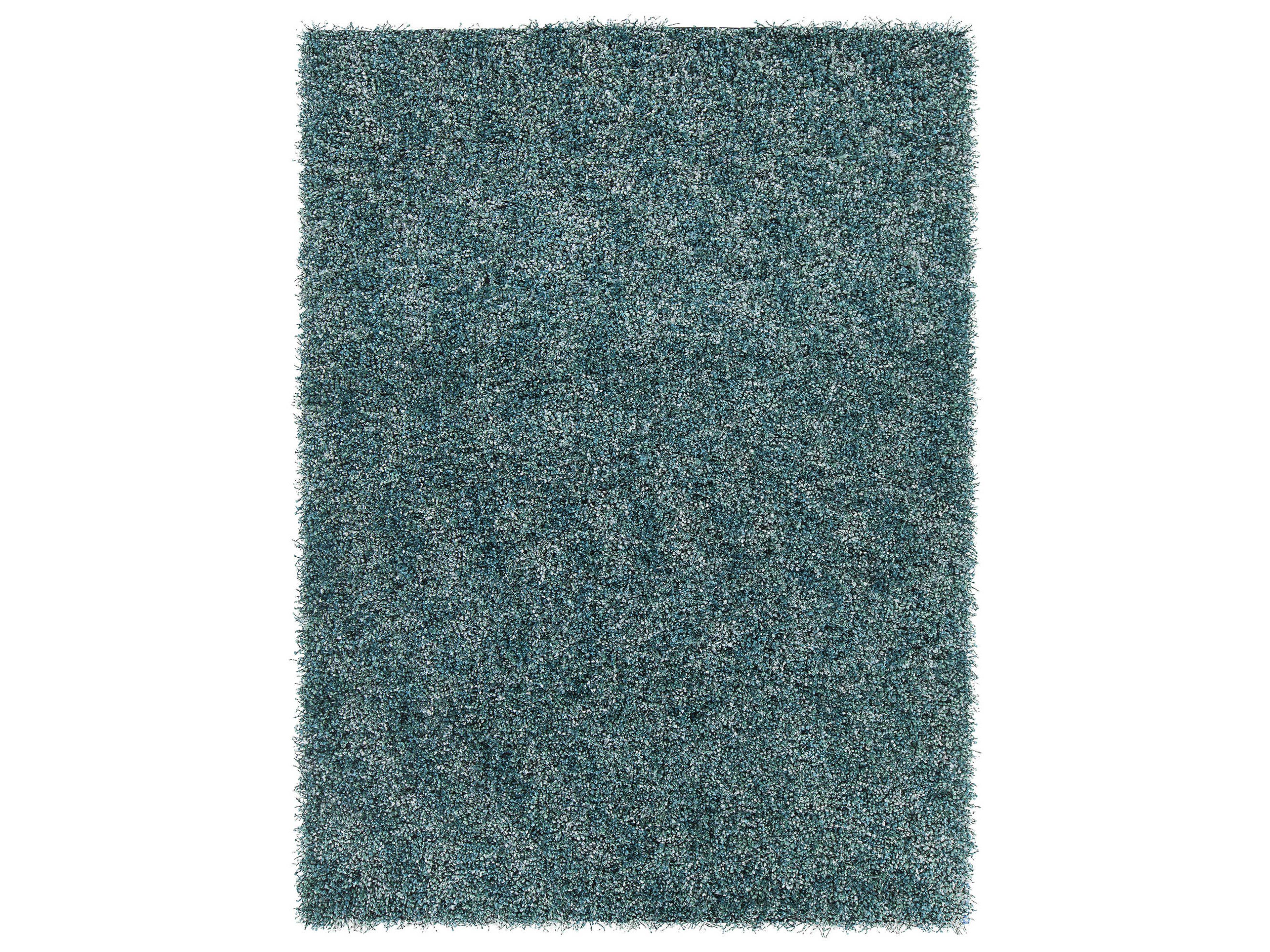 Blossom Blue Hand Woven Shag Area Rug