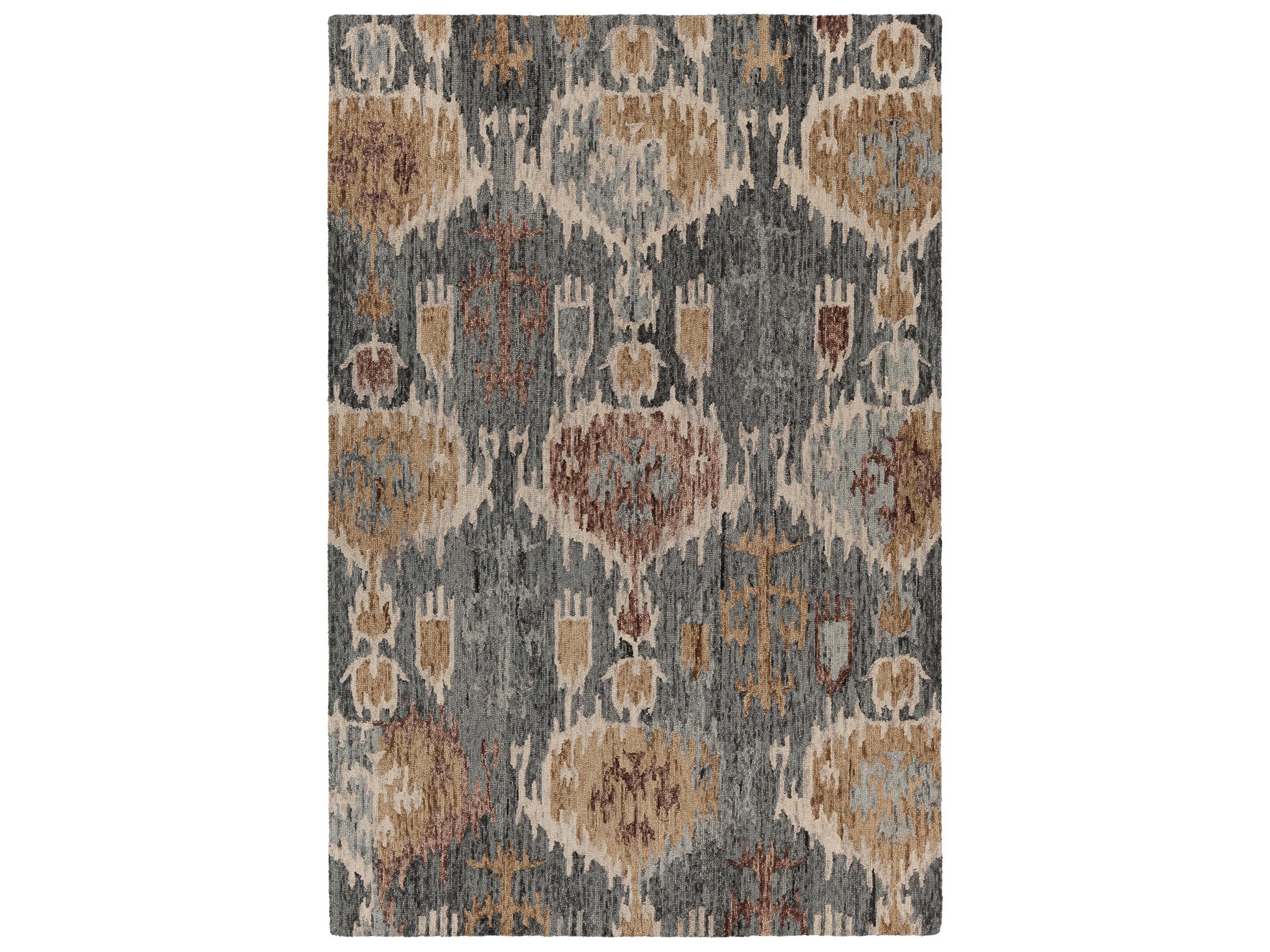 Kara Area Rug Hand Tufted Wool Grey Blue