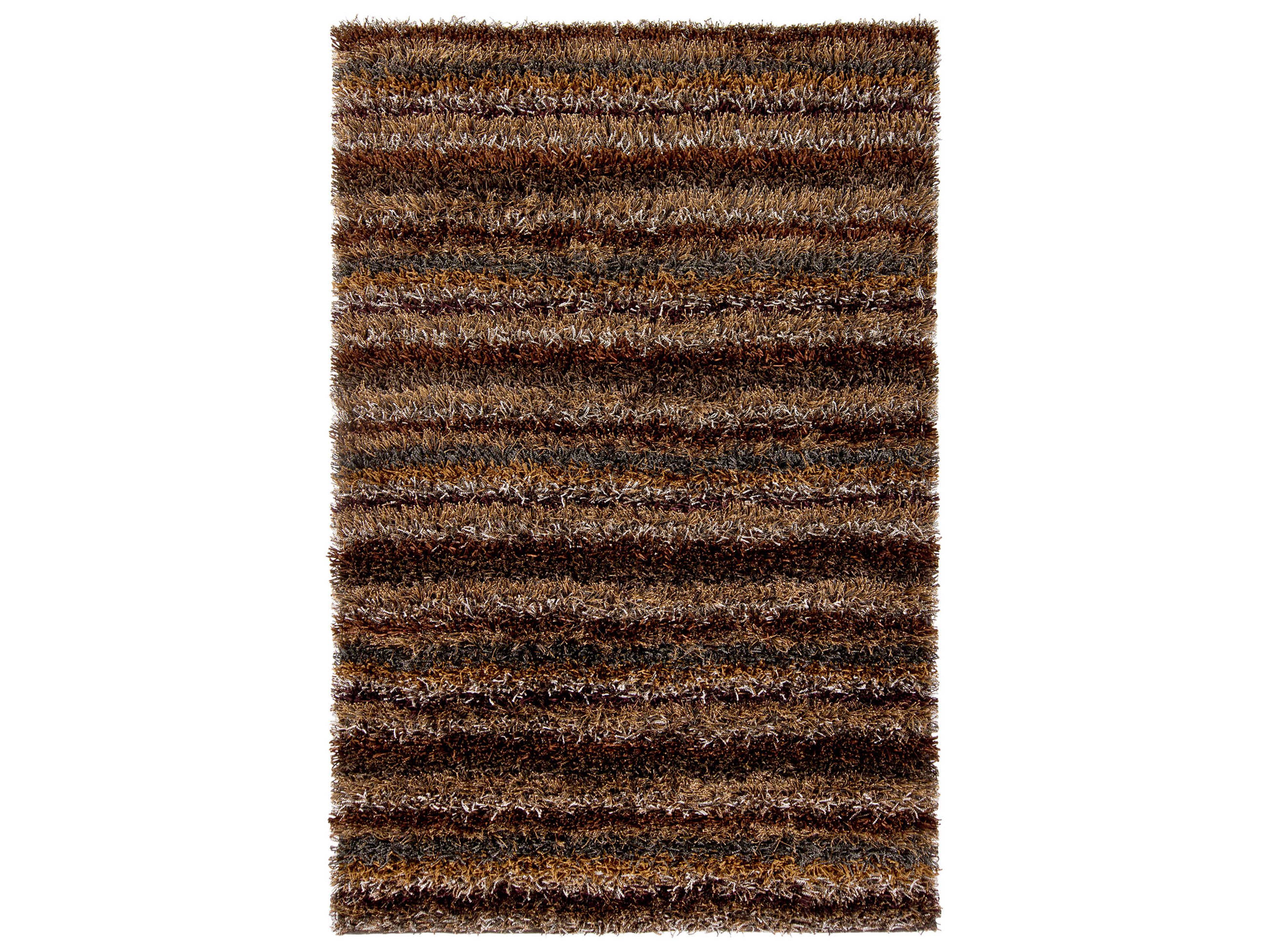 Chandra Kubu Shag Striped Area Rug