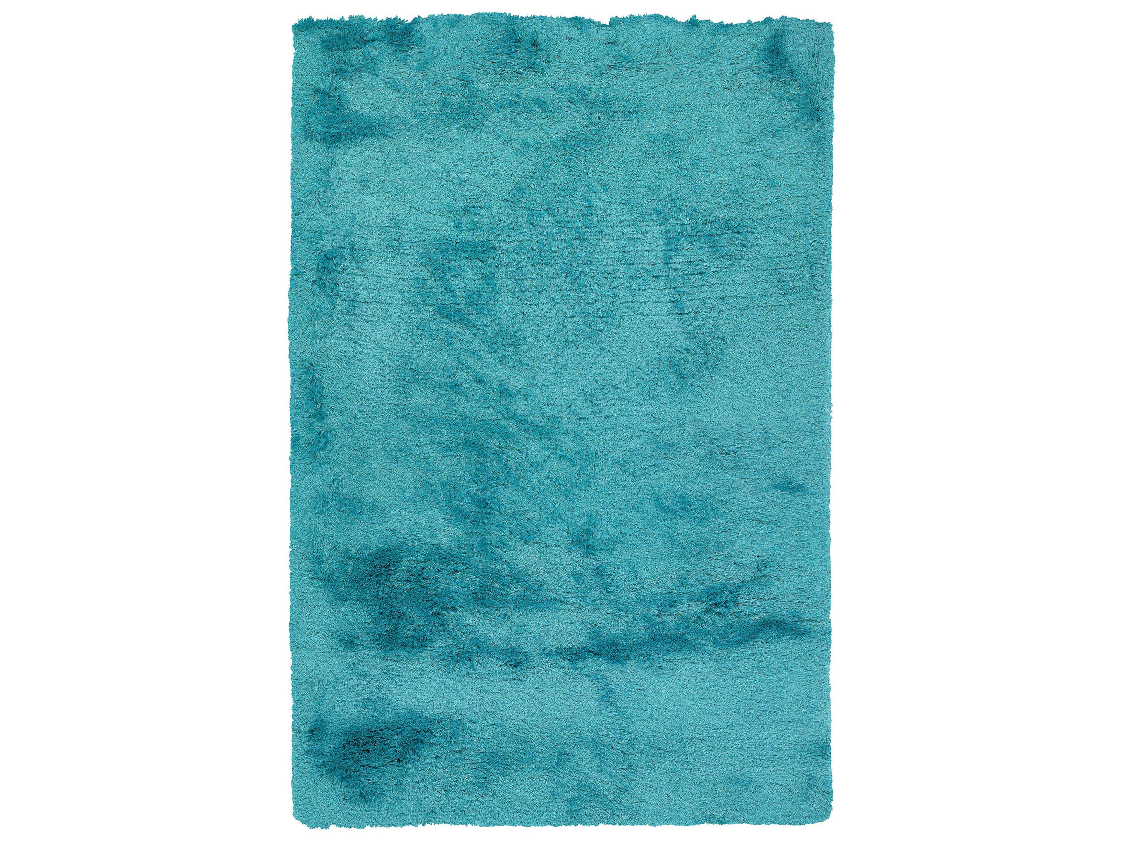 Shag Area Rug Naya Collection Hand Woven Blue