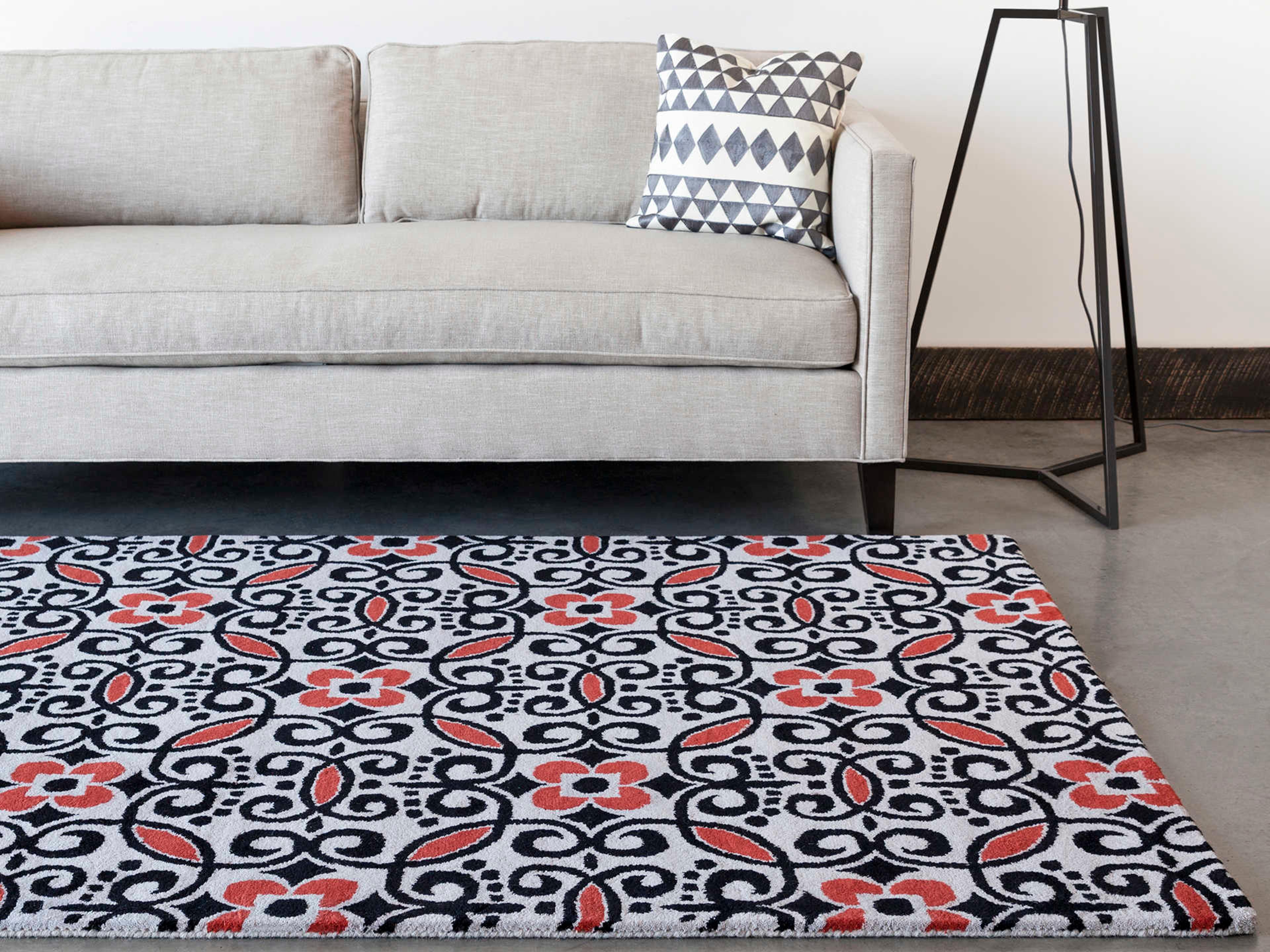 Chandra Stella Damask Area Rug