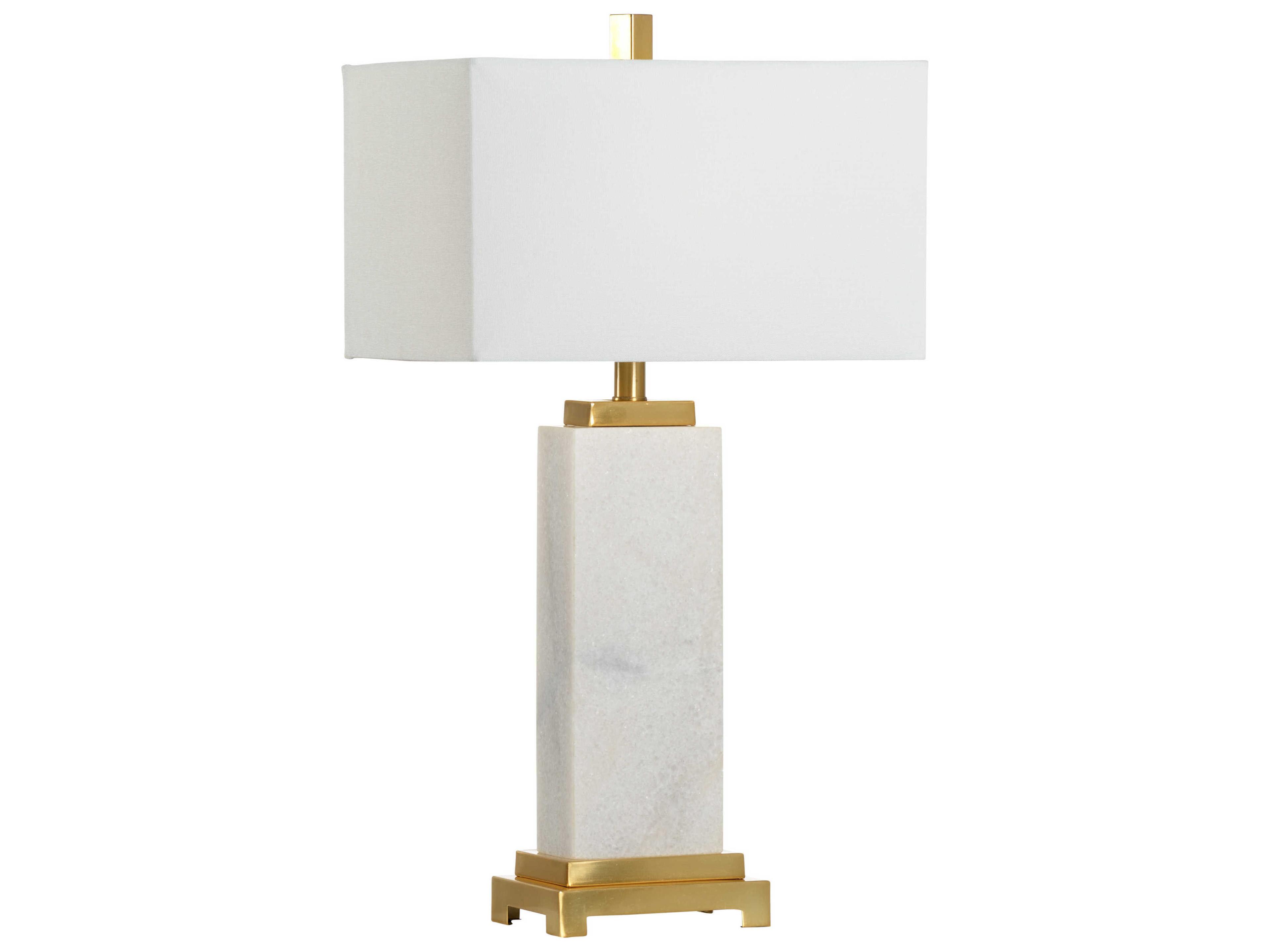 Natural White Gold Buffet Lamp