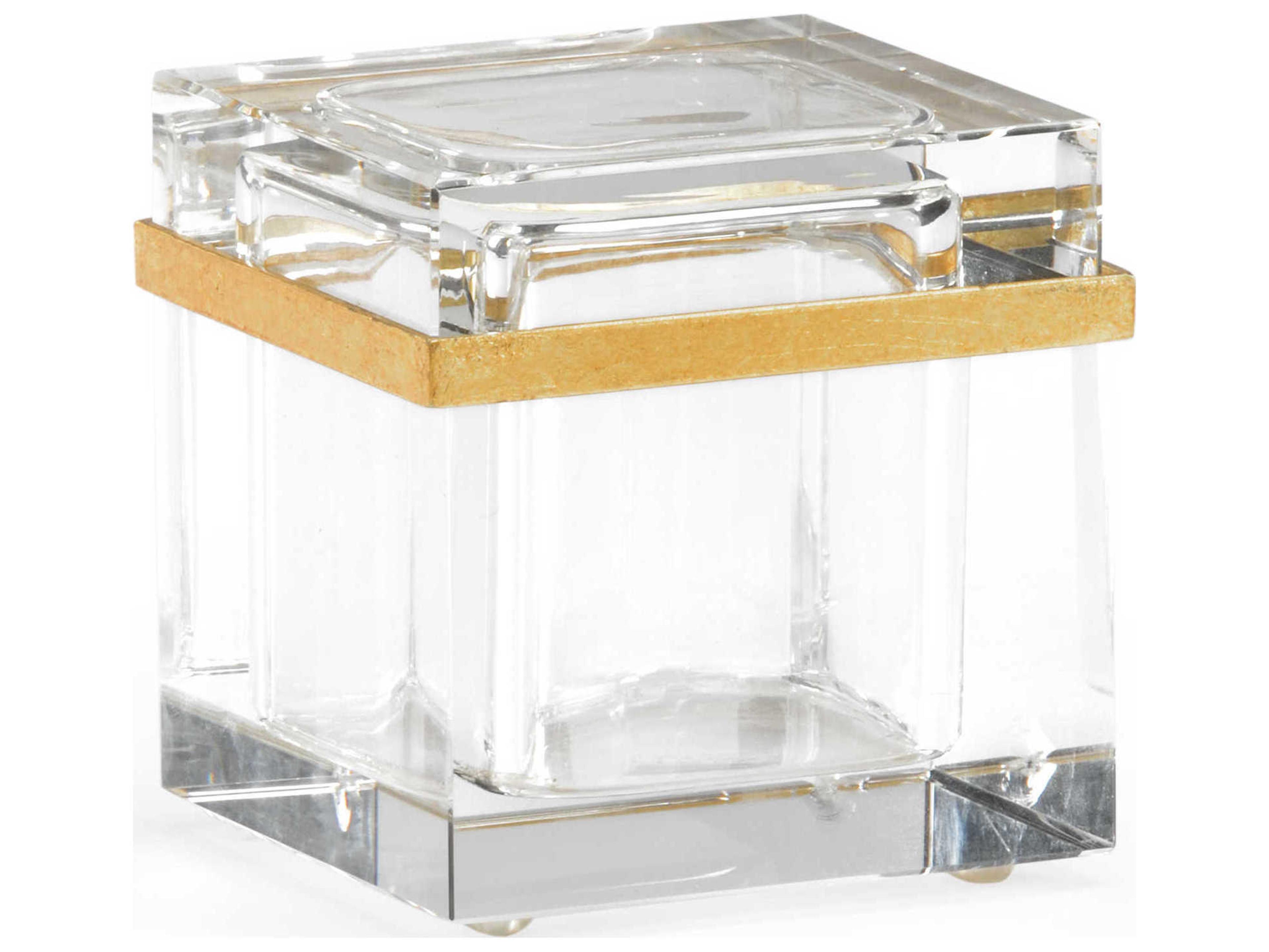 Chelsea House Clear / Antique Gold Leaf Decorative Accent