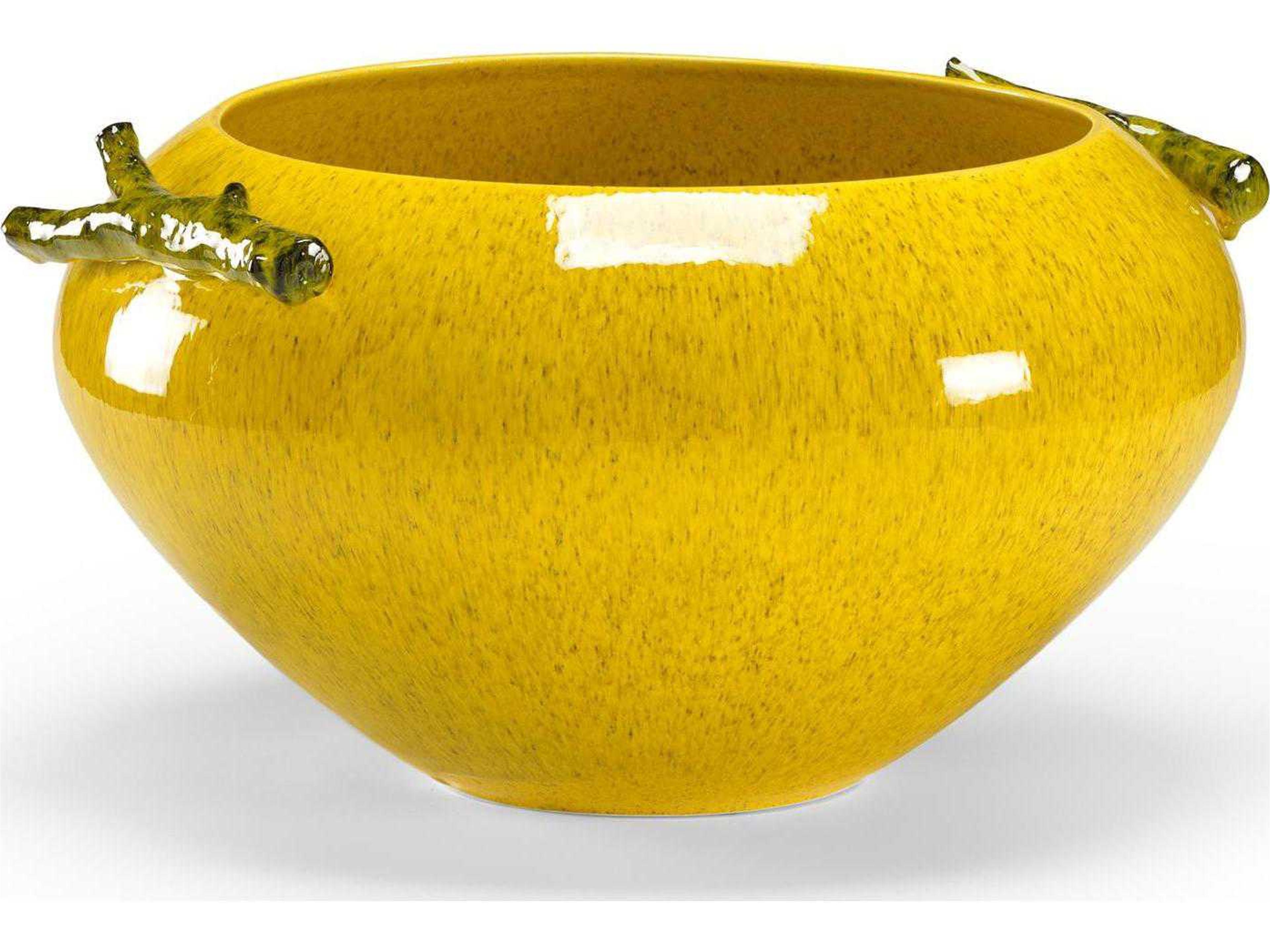 Chelsea House Yellow Wool Garden Decorative Bowl