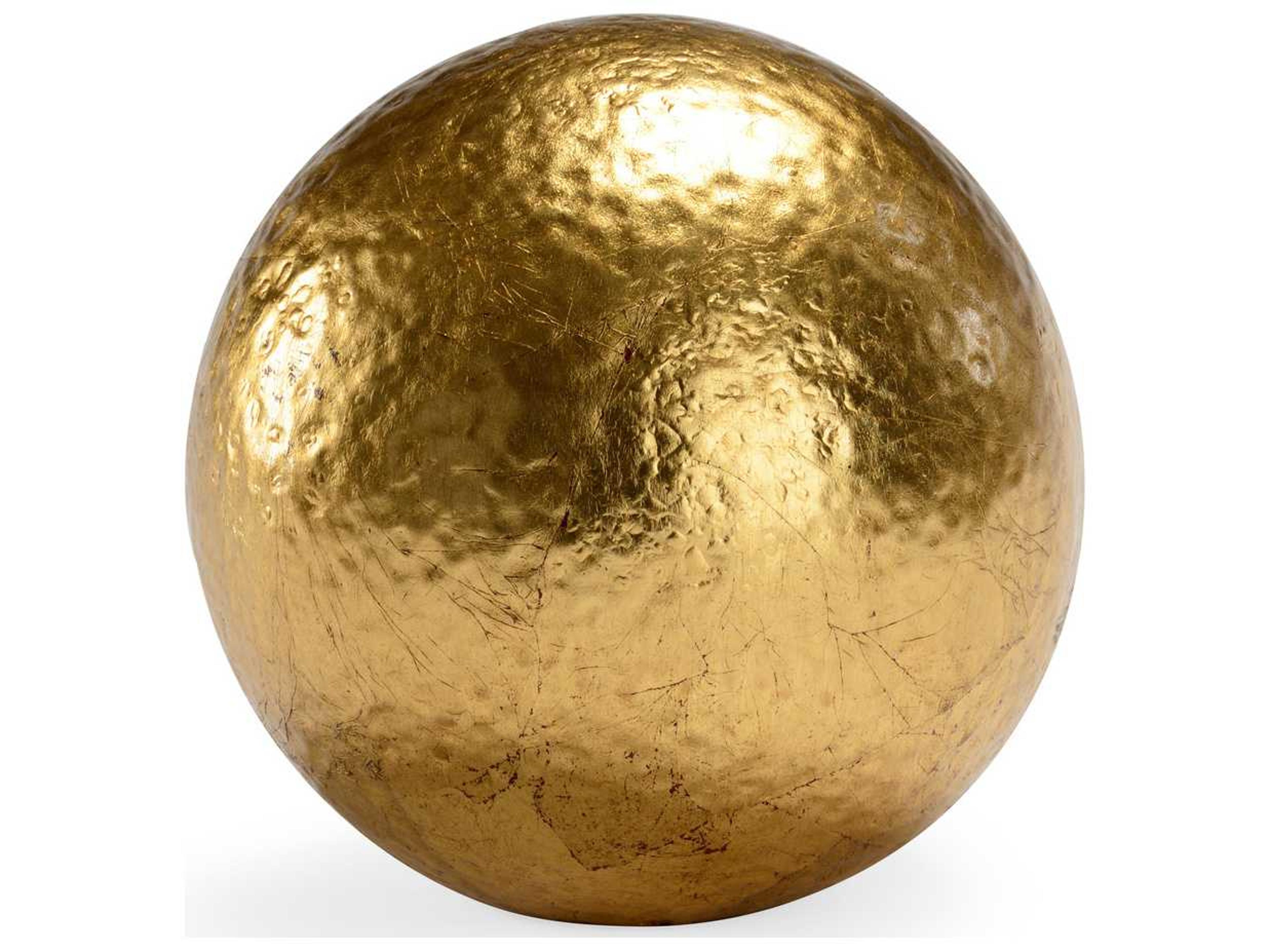 Hammered Gold Leaf Large Decorative Ball