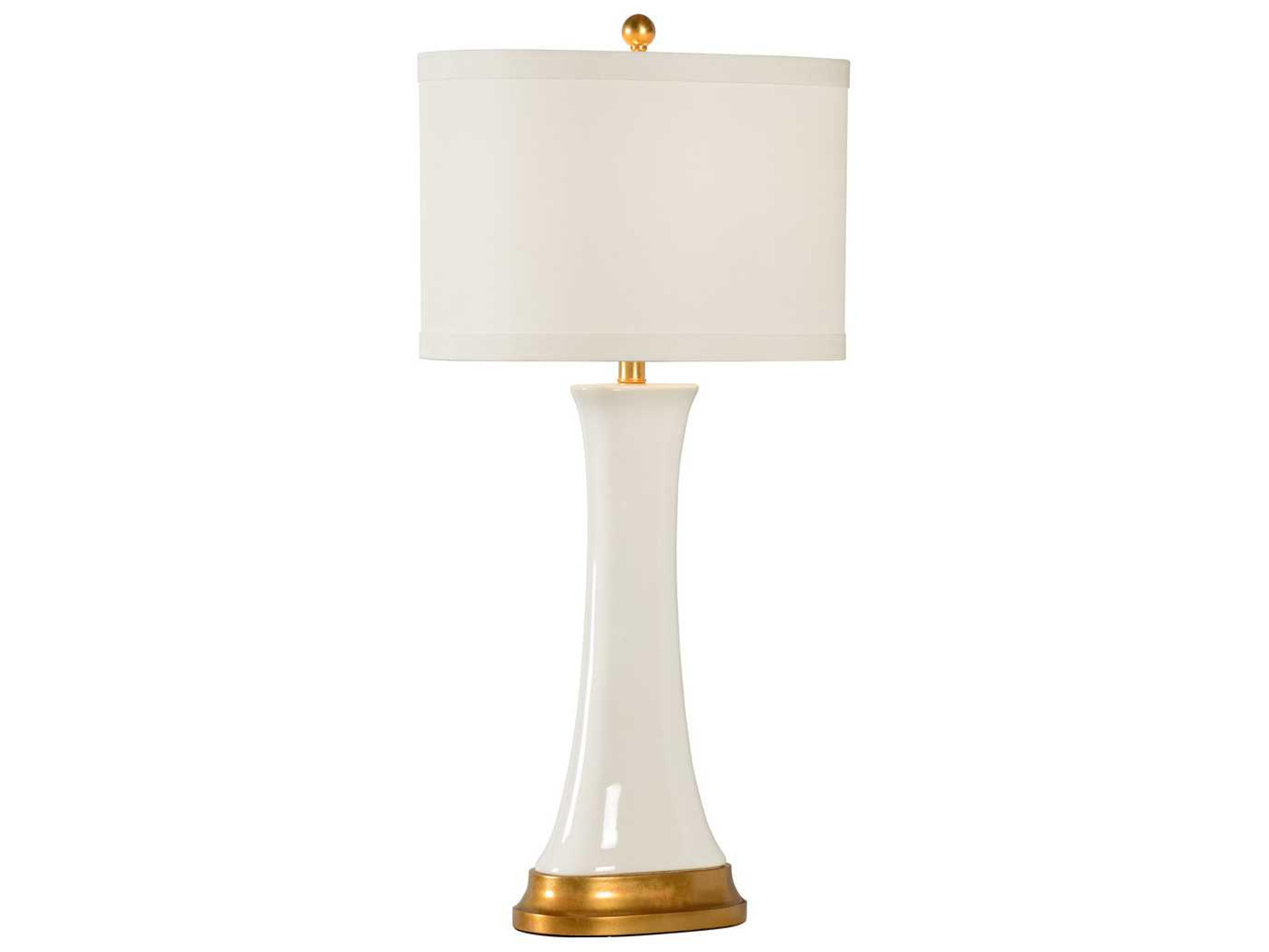 Chelsea House Hopper White Buffet Lamp