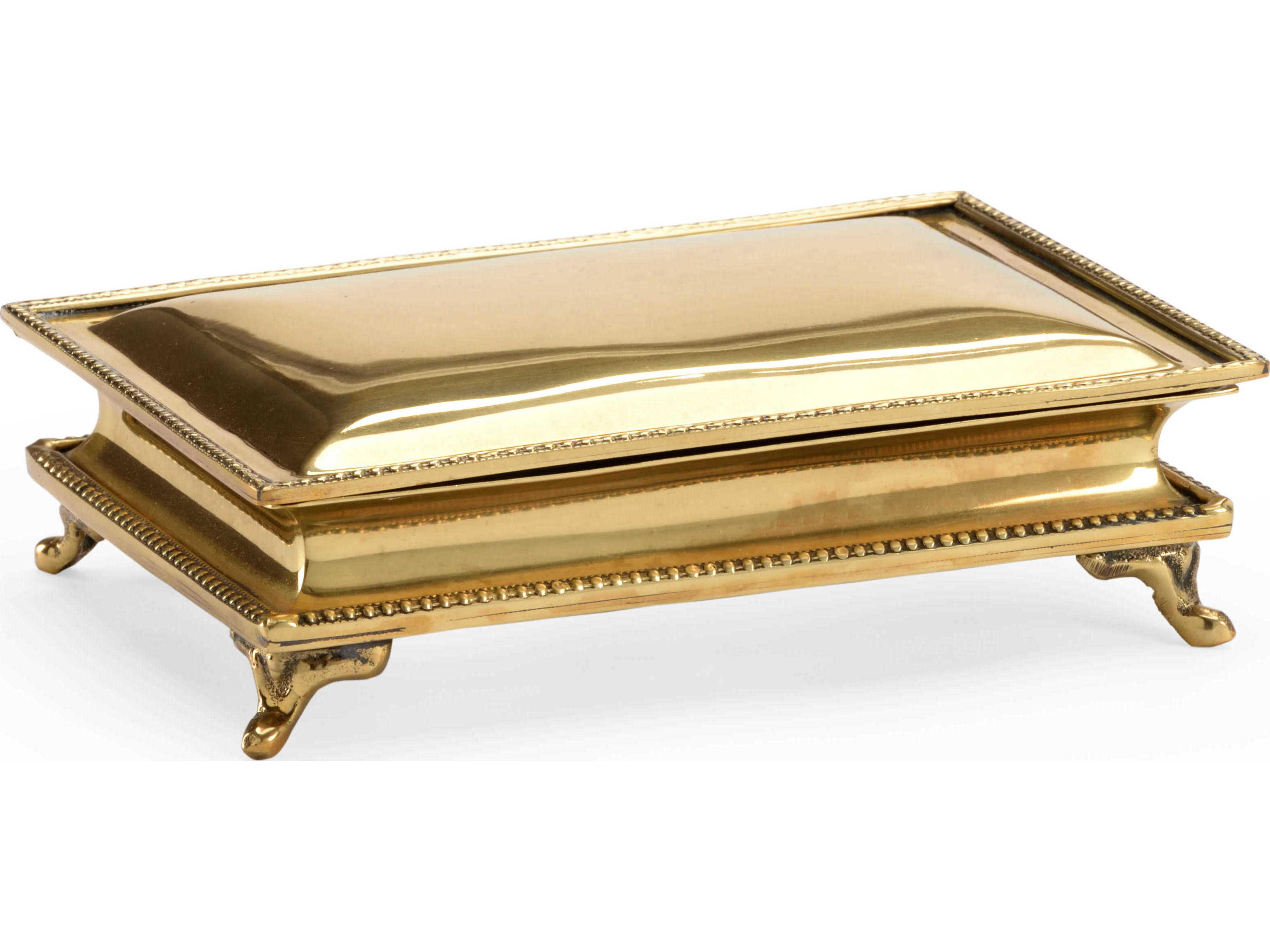 Polished Brass 7" Jewelry Box