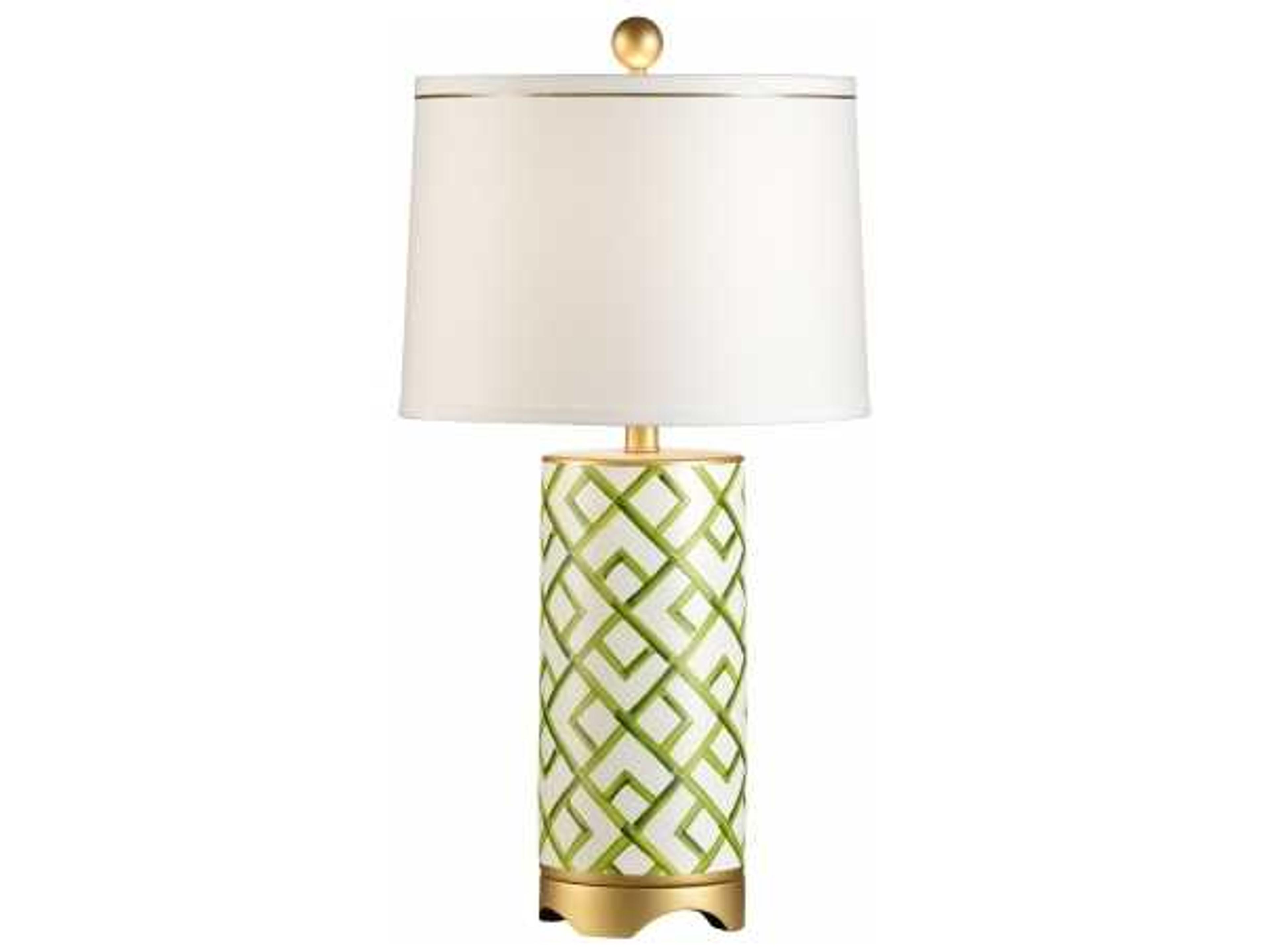 Chelsea House Bamboo Squares Gold Table Lamp