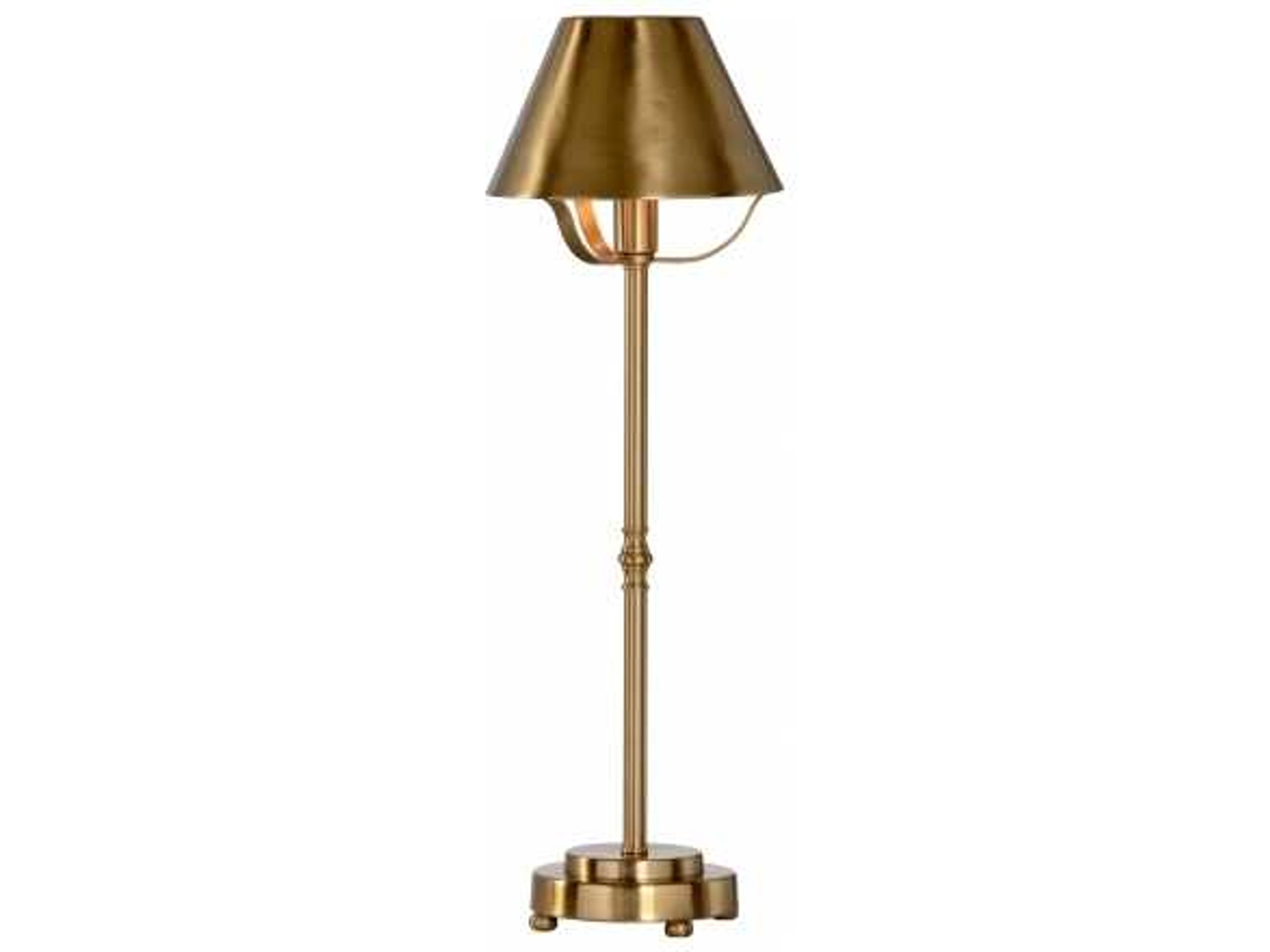 Hayes Tarnished Brass Table Lamp