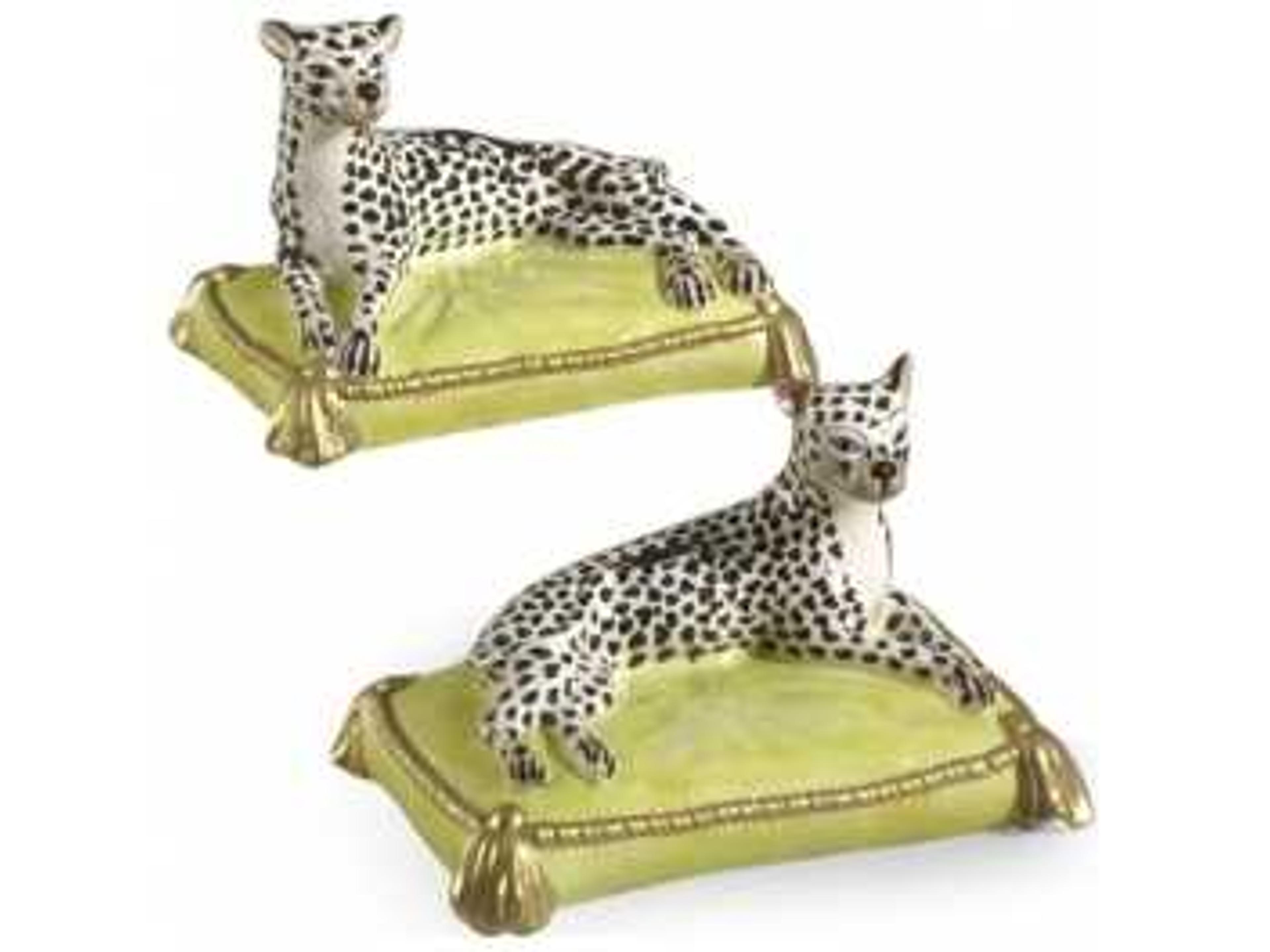 Leopards Sculpture Set of 2
