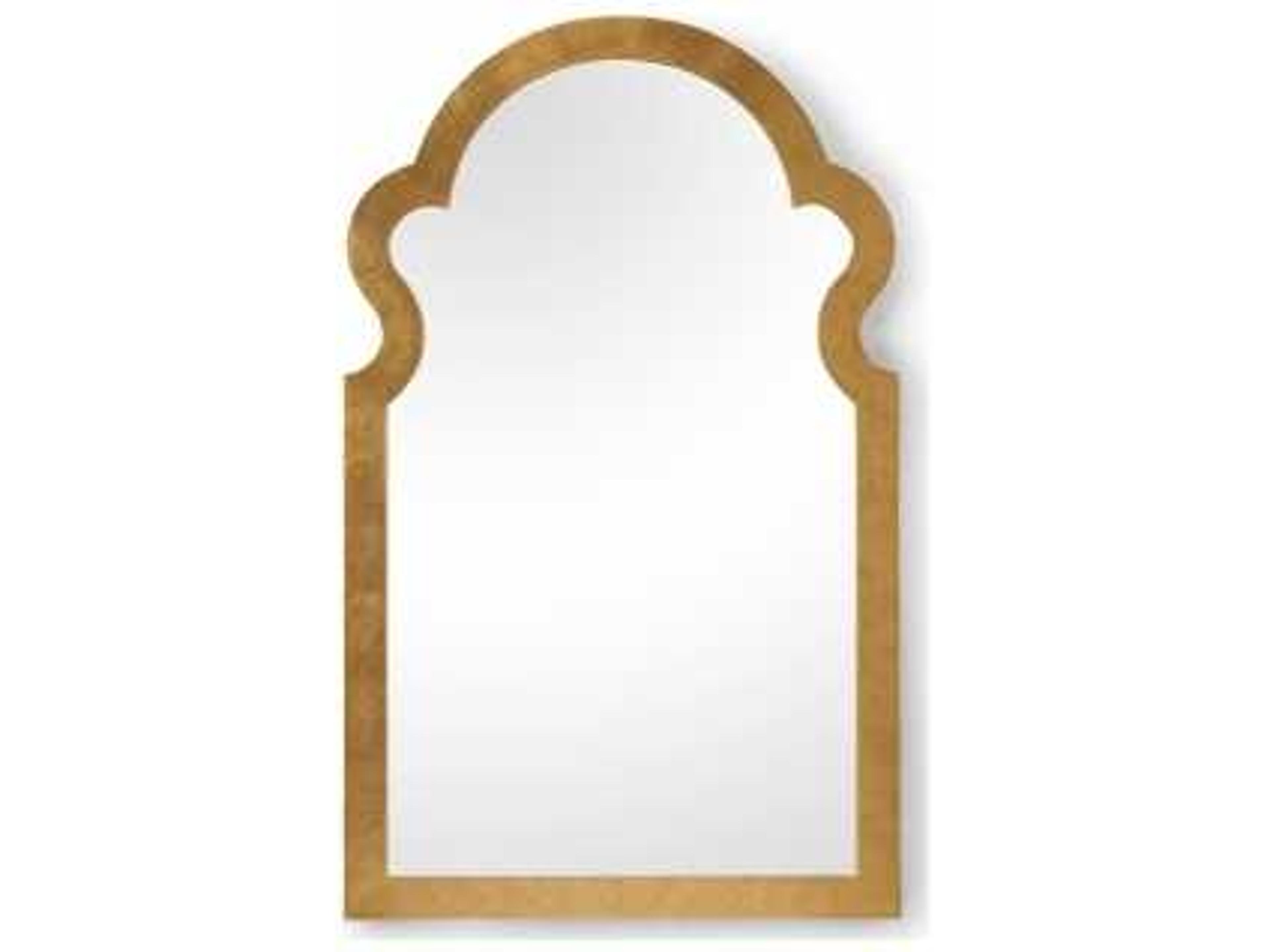 Jagger Arch Wall Mirror in Antique Gold Finish