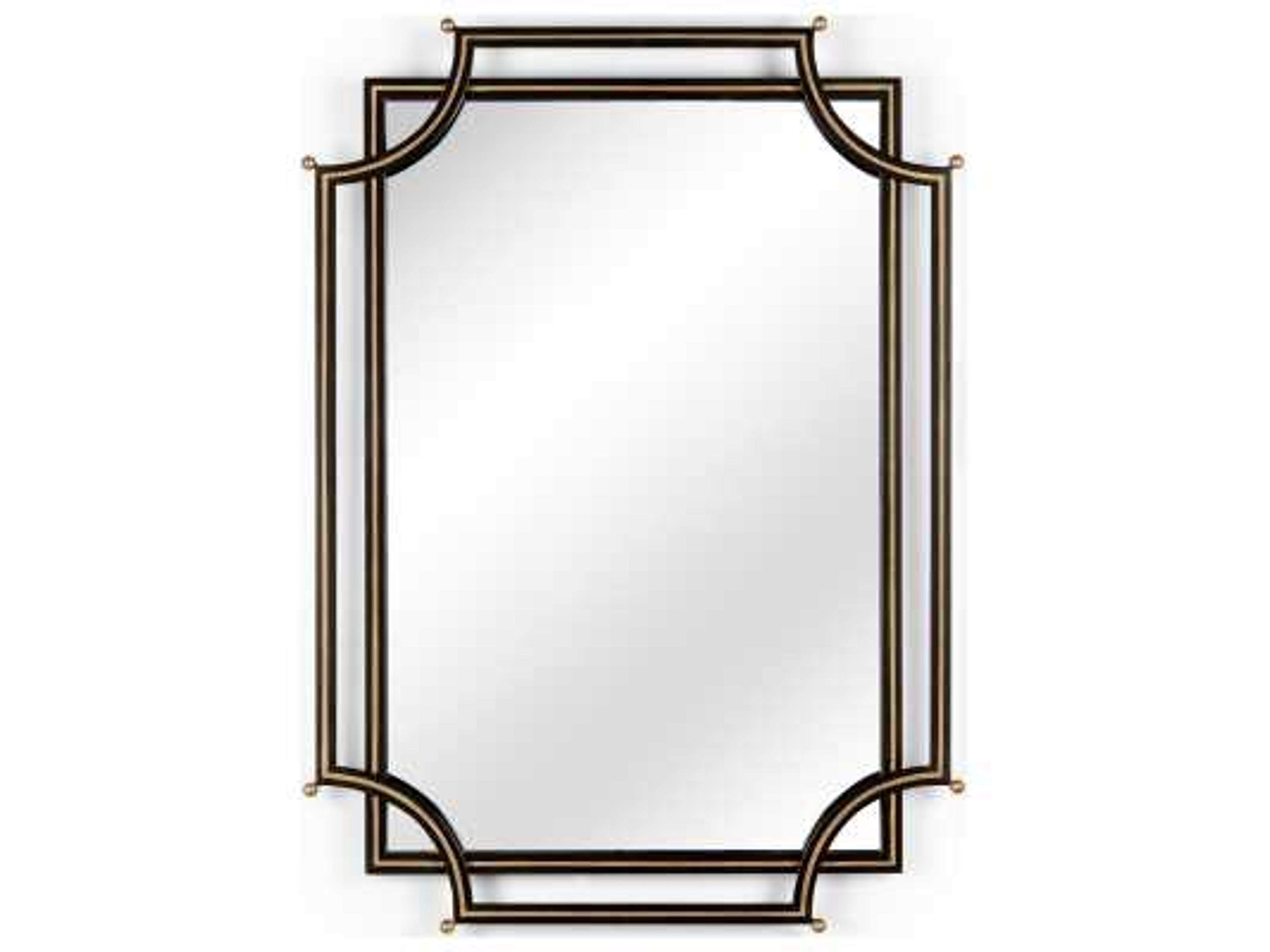 London Church Black Wall Mirror