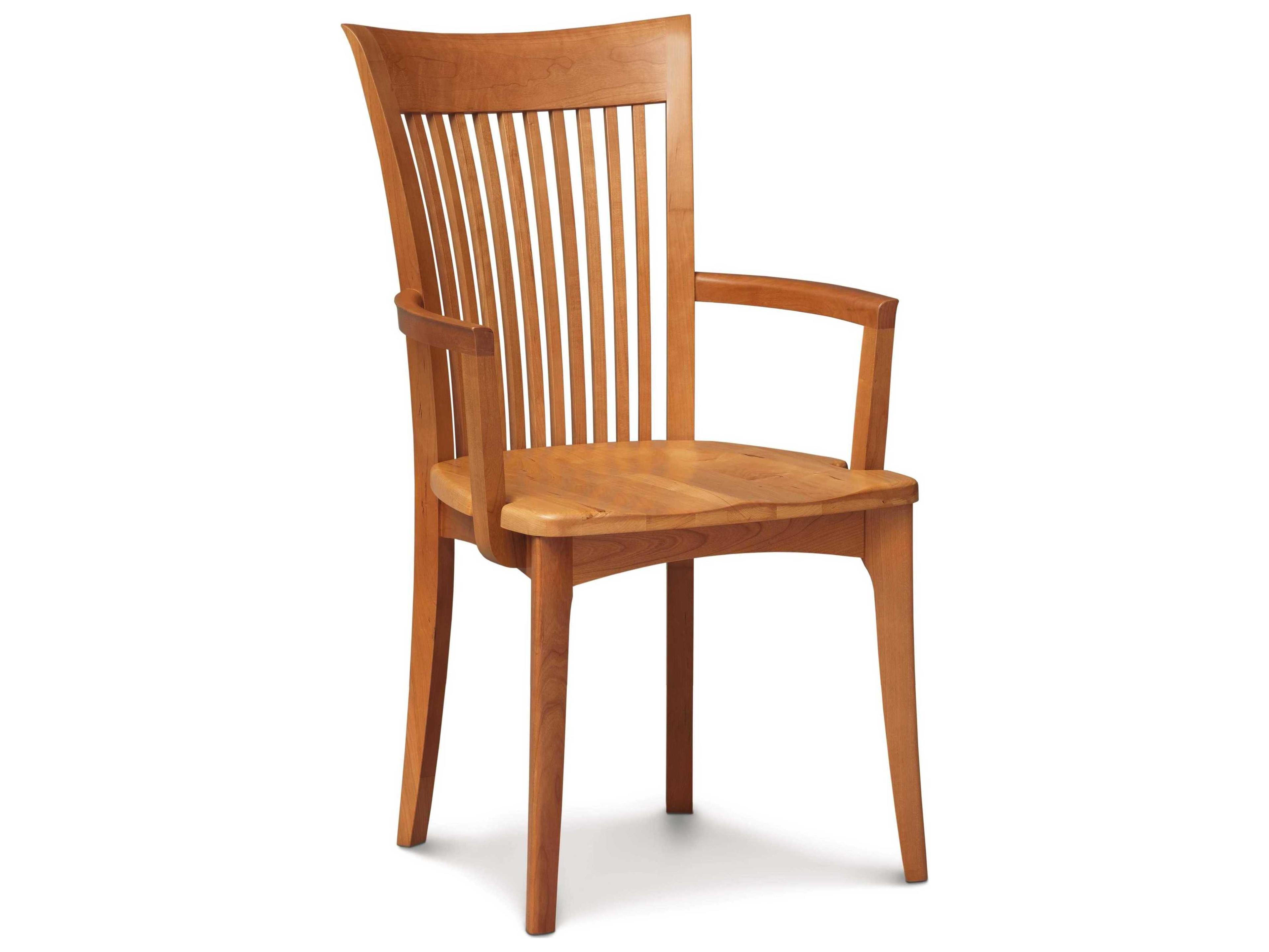 Sarah Solid Cherry Wood Seat Dining Armchair
