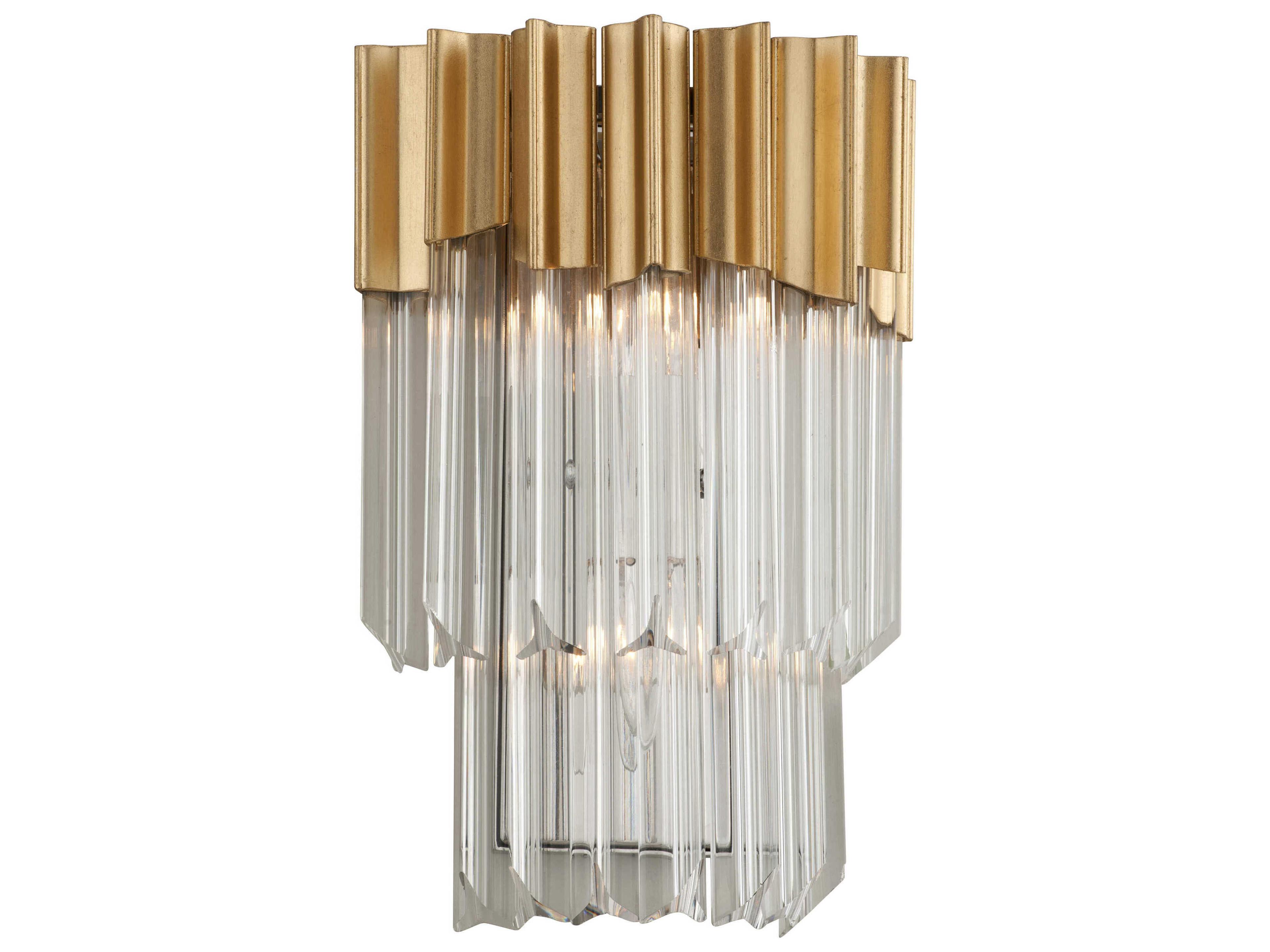 Charisma Gold Crystal Wall Sconce