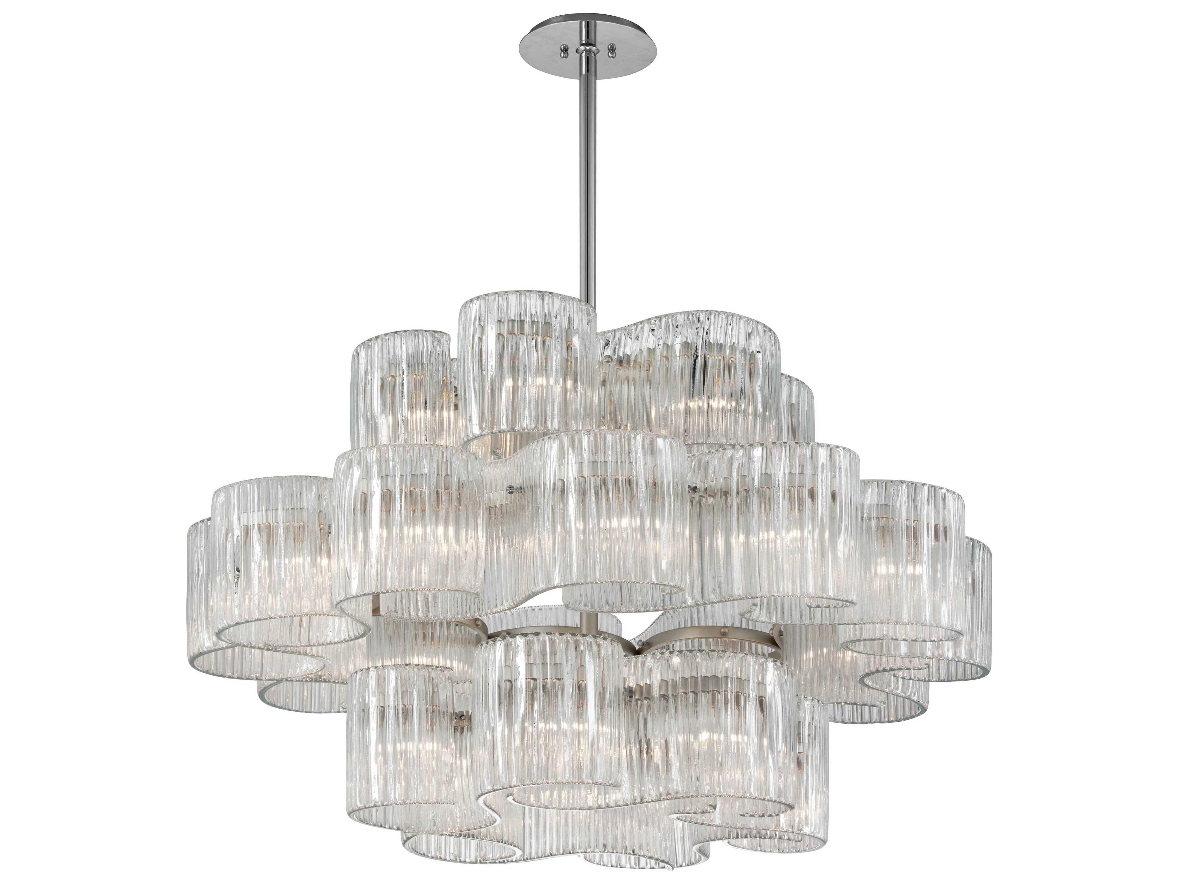 Circo Silver Glass Tiered Pendant