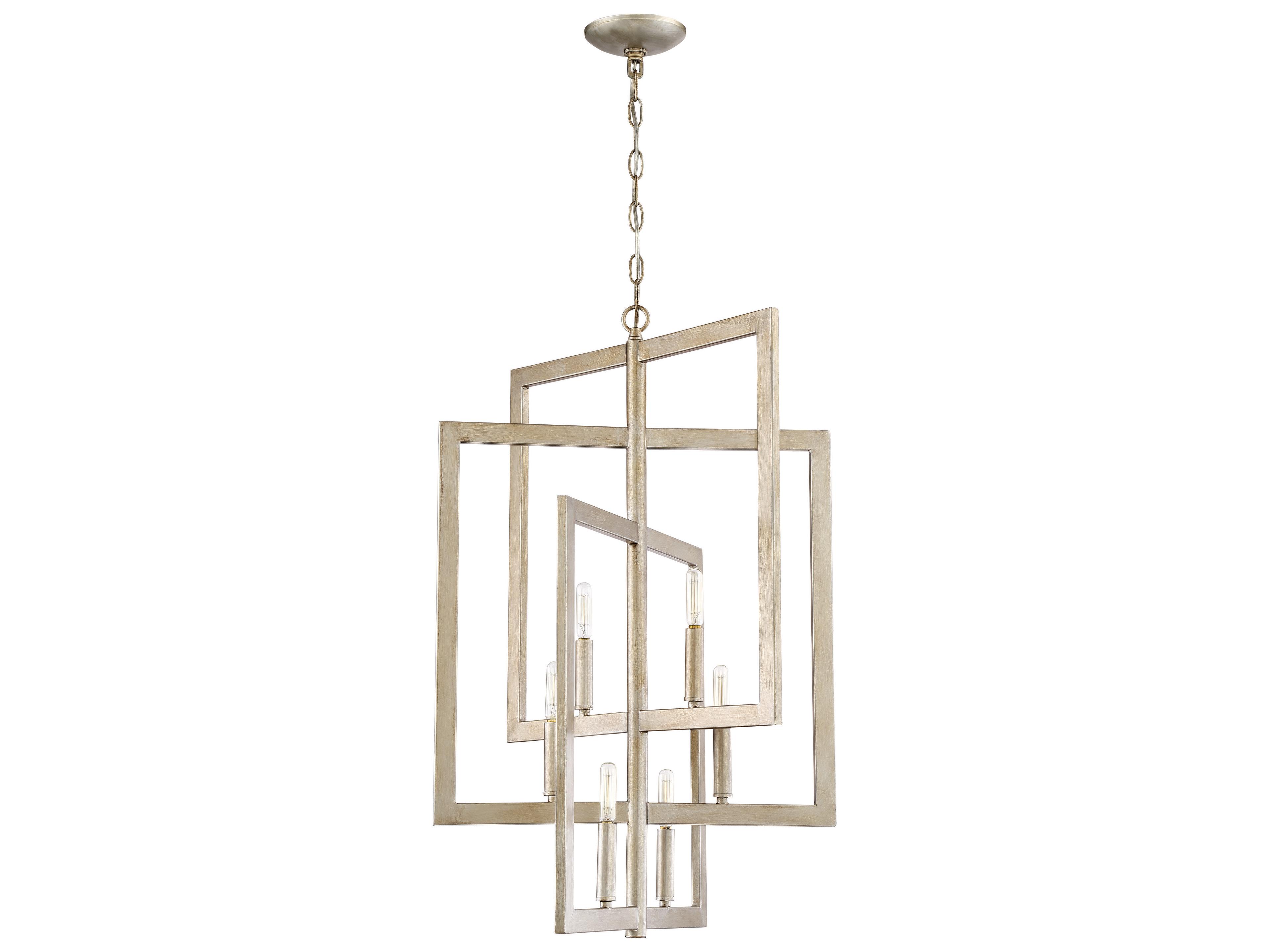 Portrait 6-Light Gold Twilight Geometric Pendant