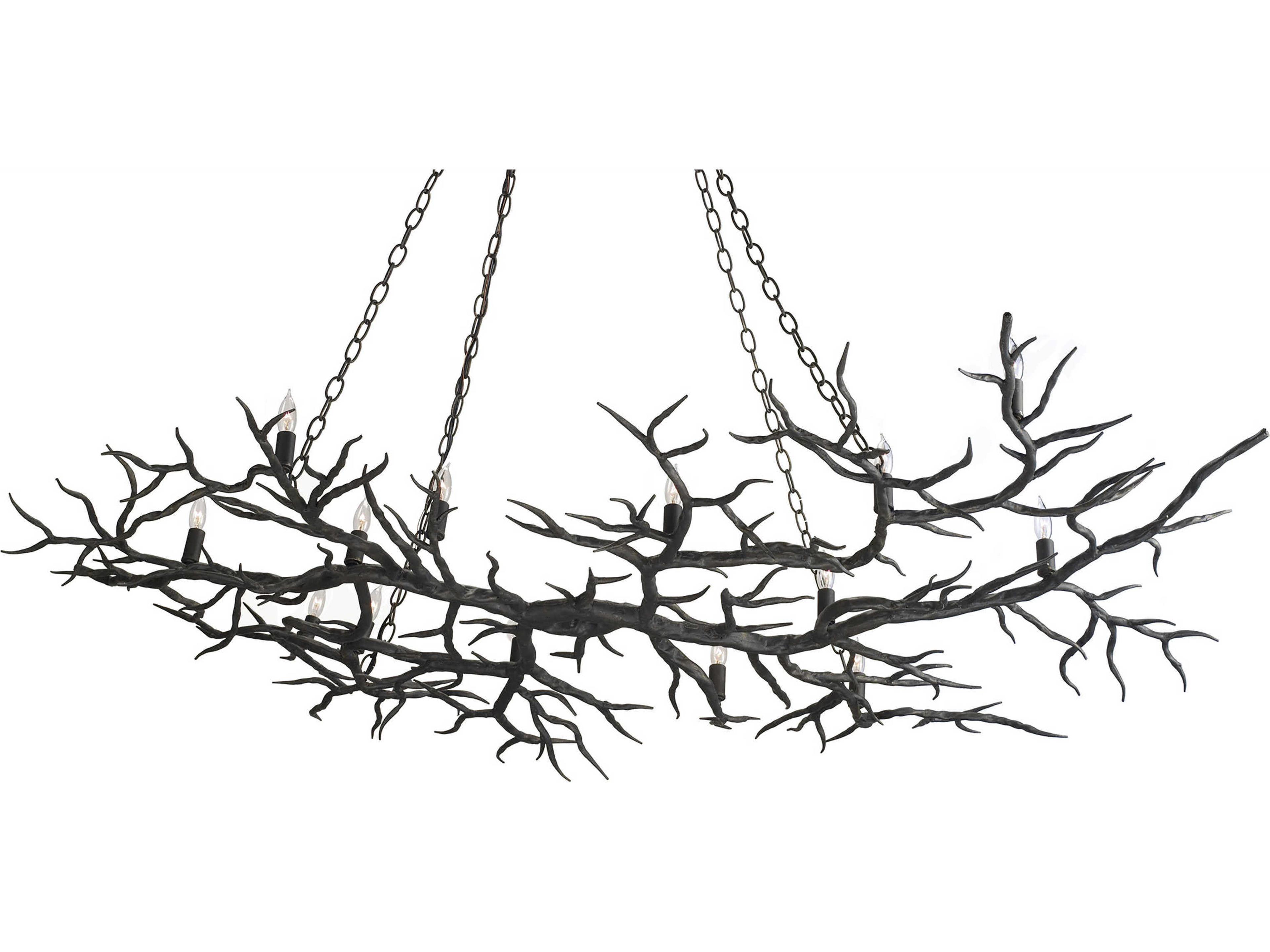 Luxecor Rainforest 14-Light Rustic Bronze Island Pendant