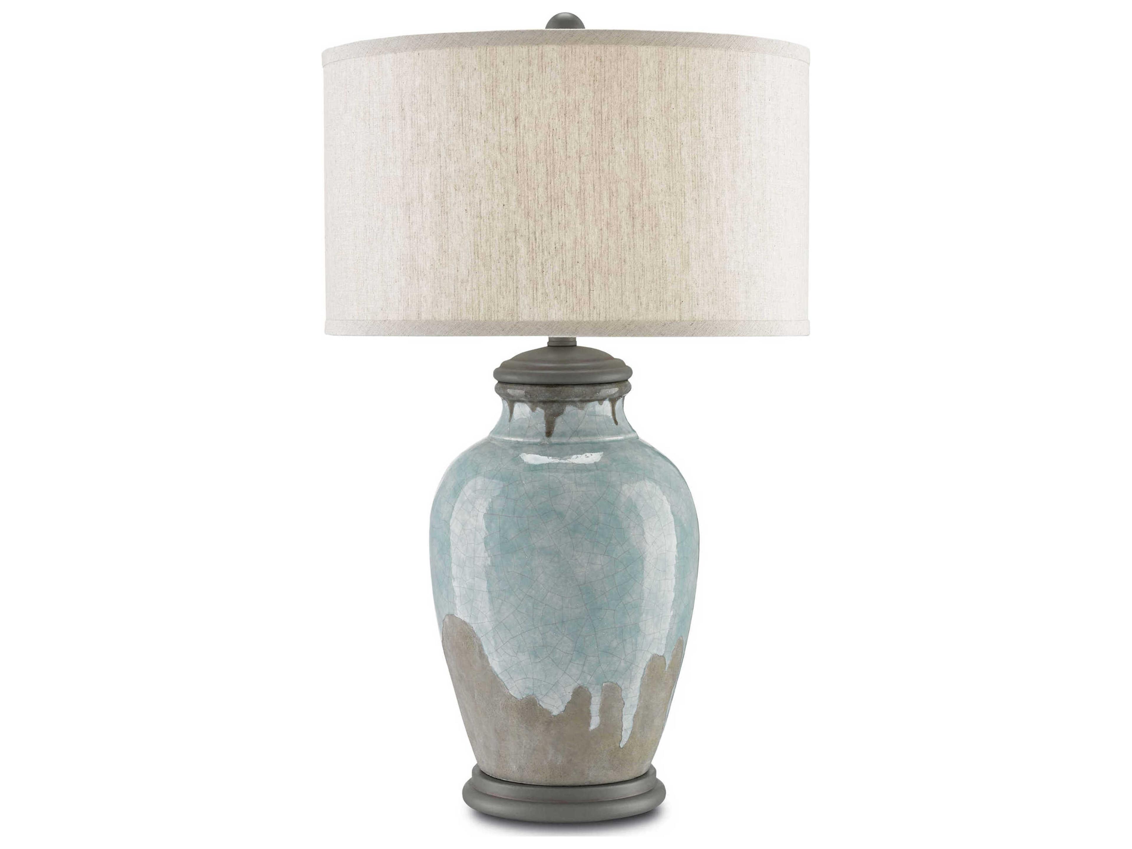 Vistas Blue Green Gray Table Lamp