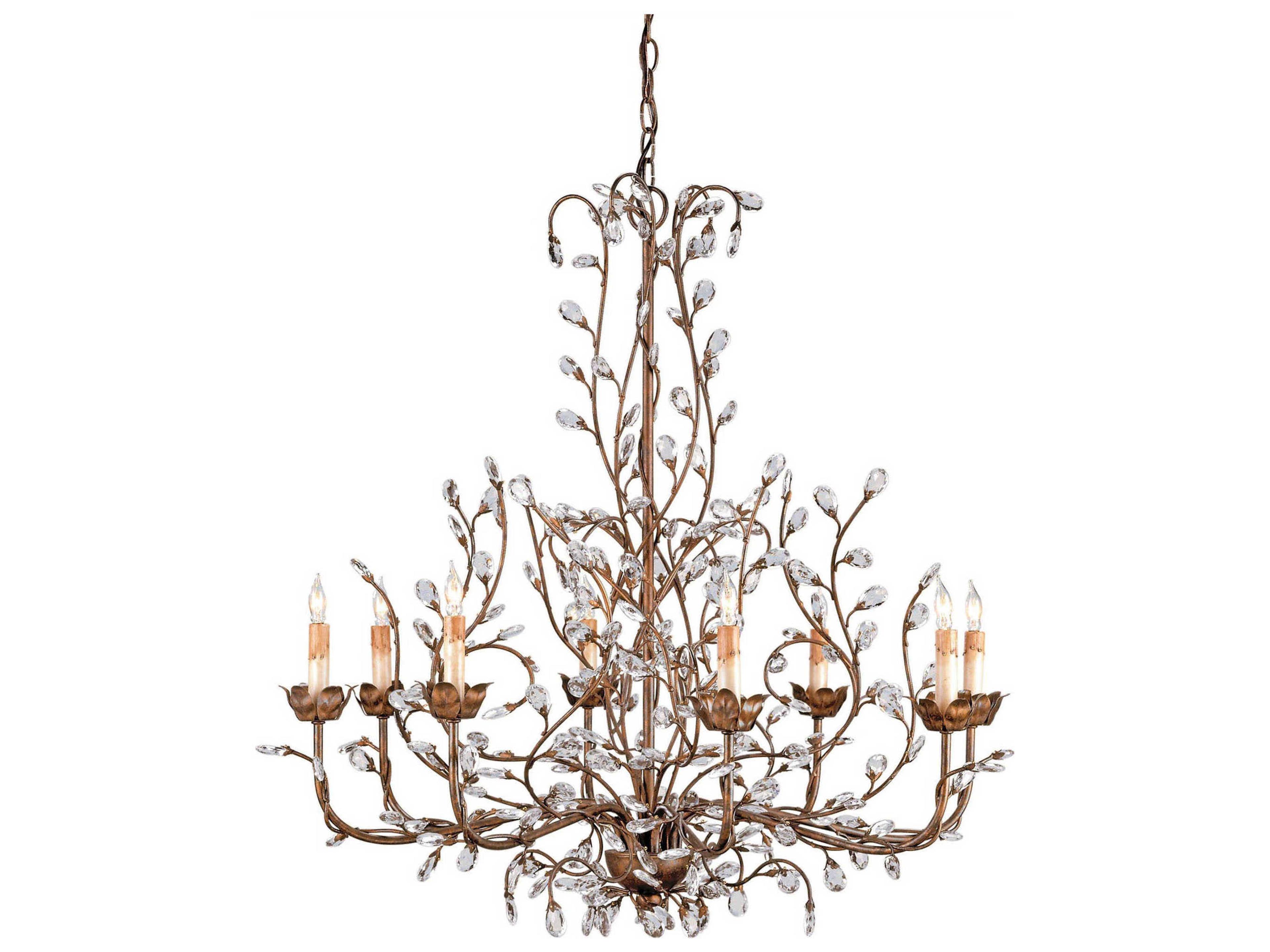 Vistas 8-Light Cupertino Brown Candelabra Chandelier