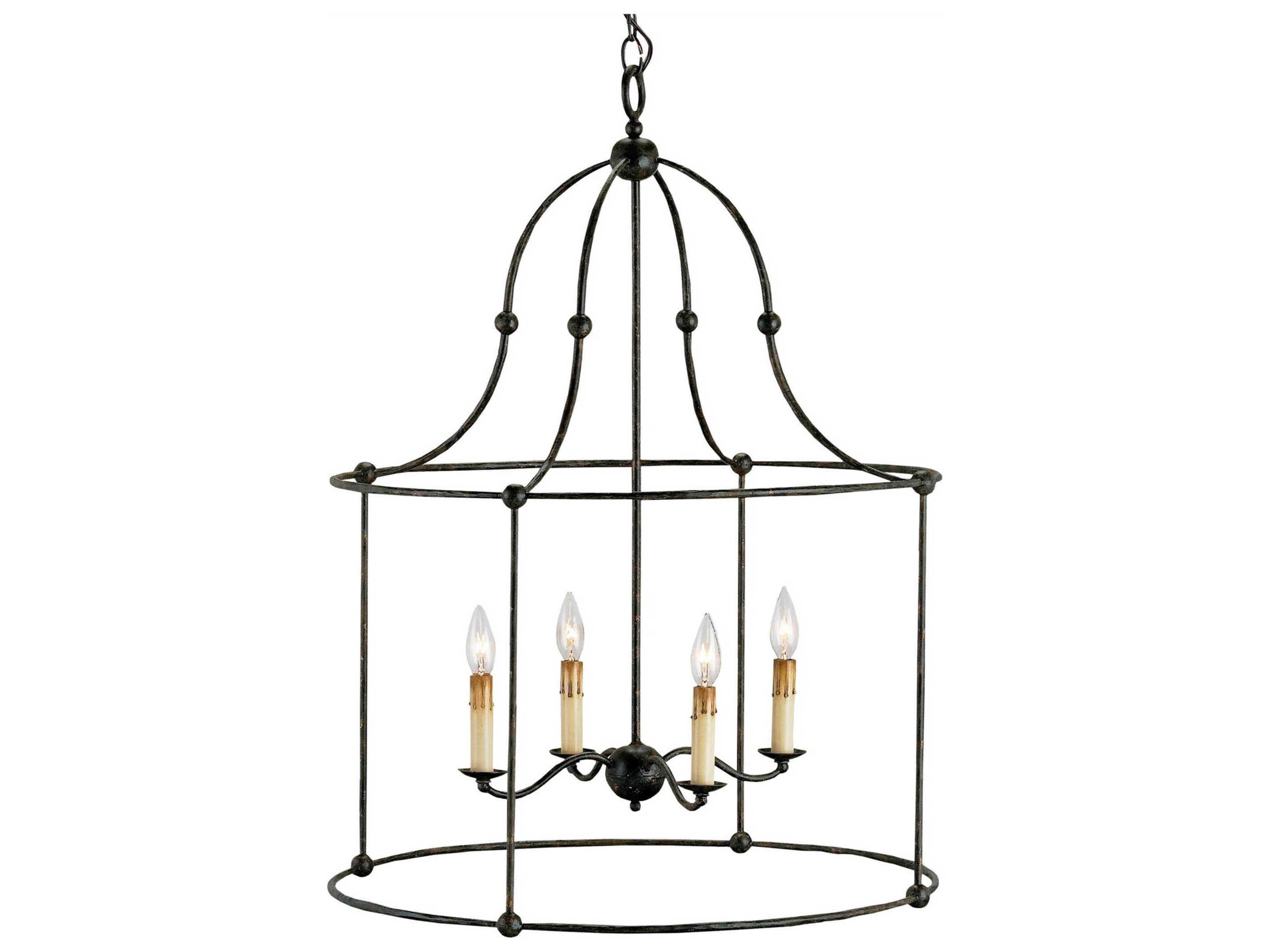 Vistas 4-Light Mayfair Black Candelabra Chandelier