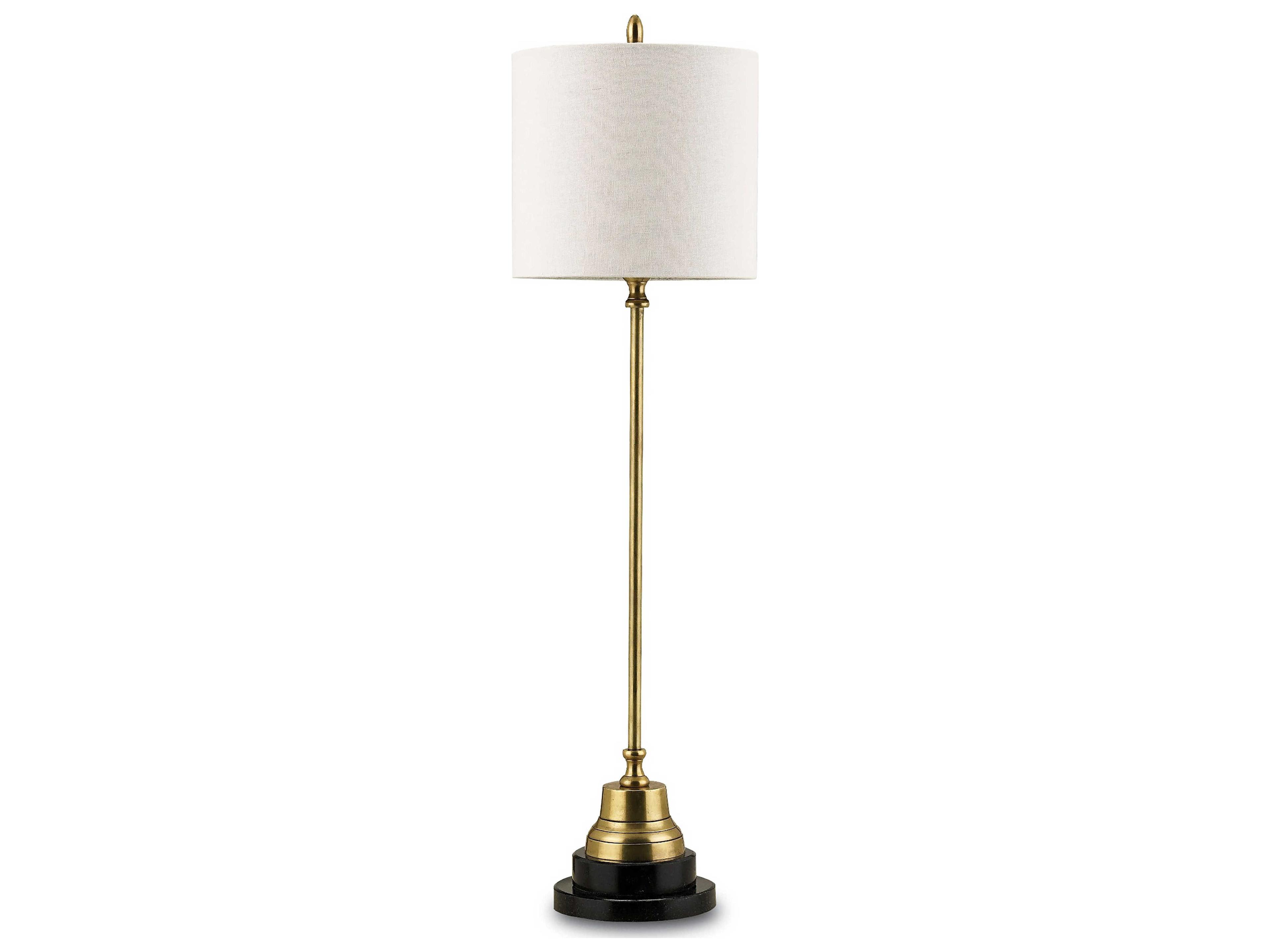 Luxecor Messenger Brass Vintage Black Table Lamp