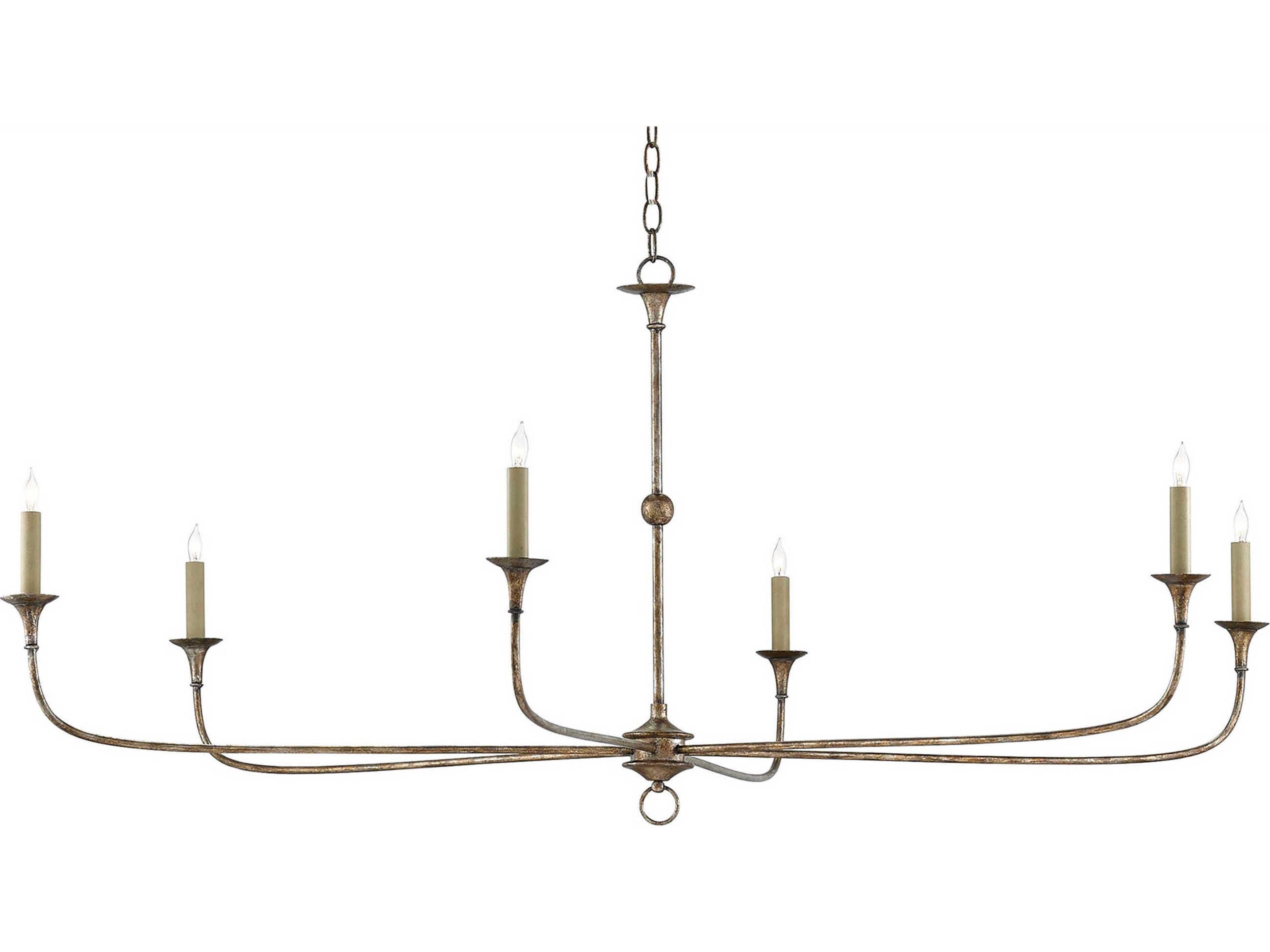 Vistas 6-Light Pyrite Bronze Candelabra Chandelier
