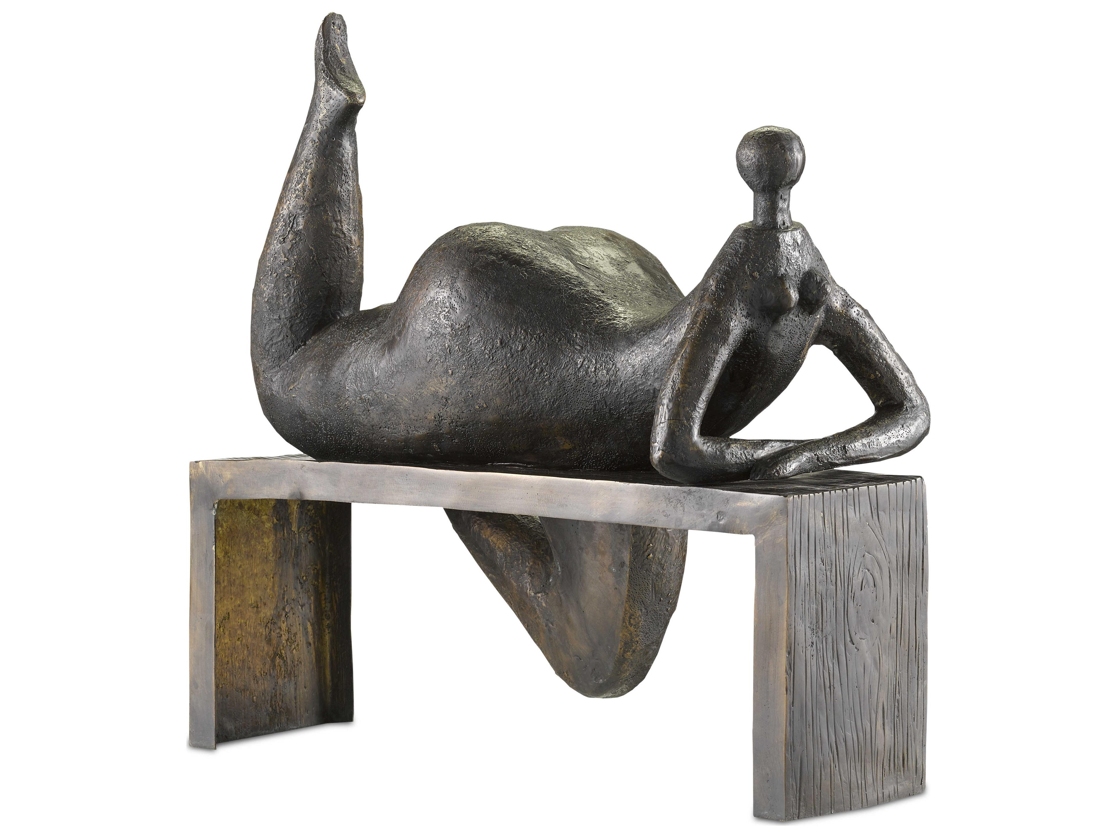Luxecor Bronze Odalisque Sculpture