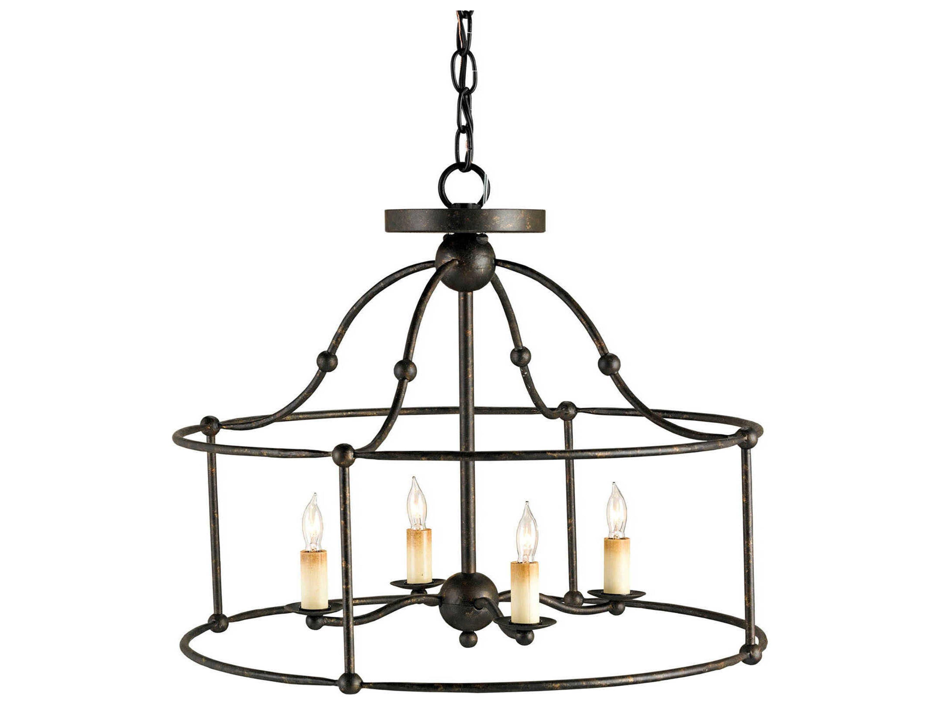 Luxecor Fitzjames 4-Light Mayfair Black Candelabra Chandelier
