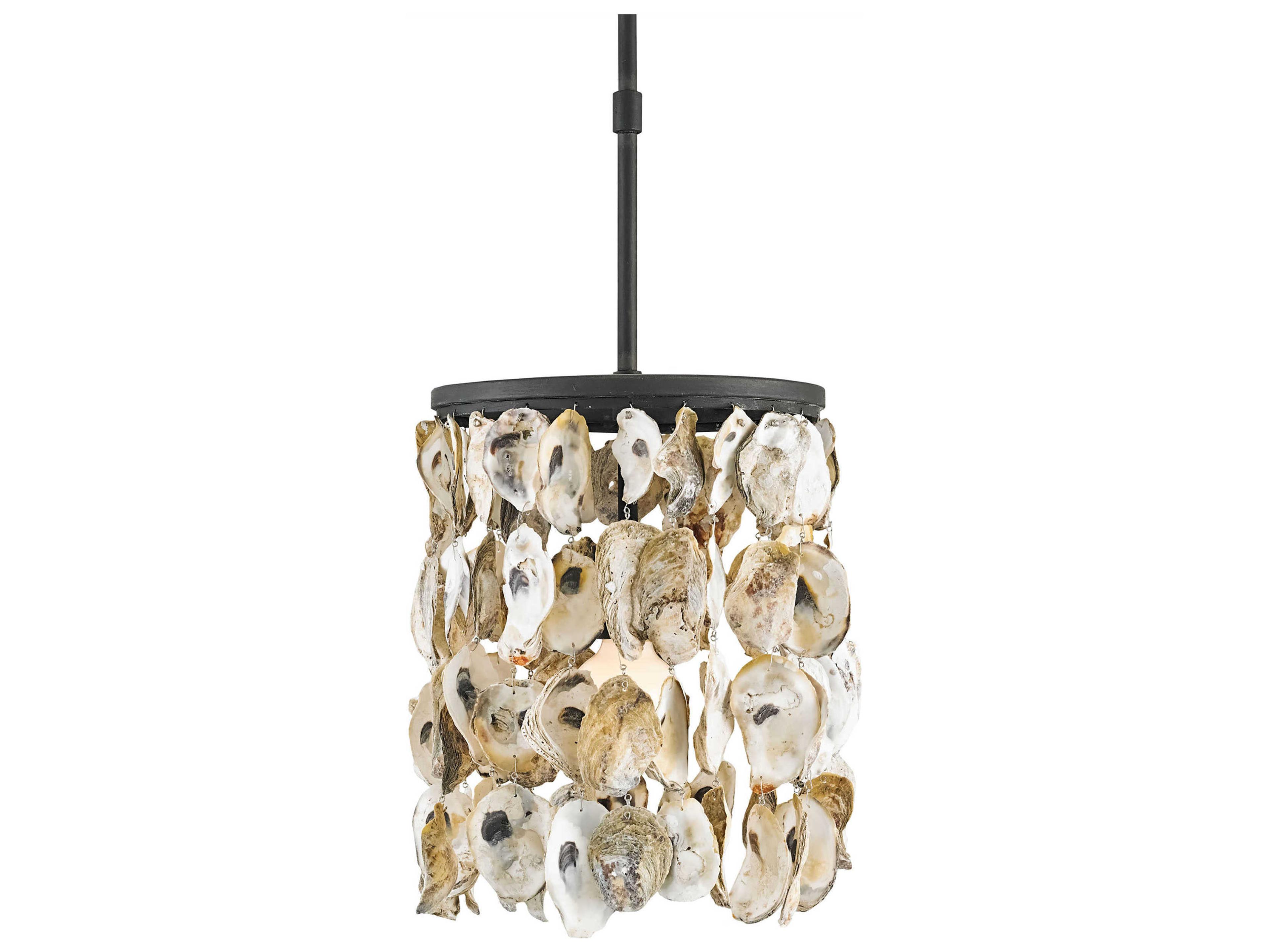 Vistas 1-Light Blacksmith natural Cylinder Mini Pendant