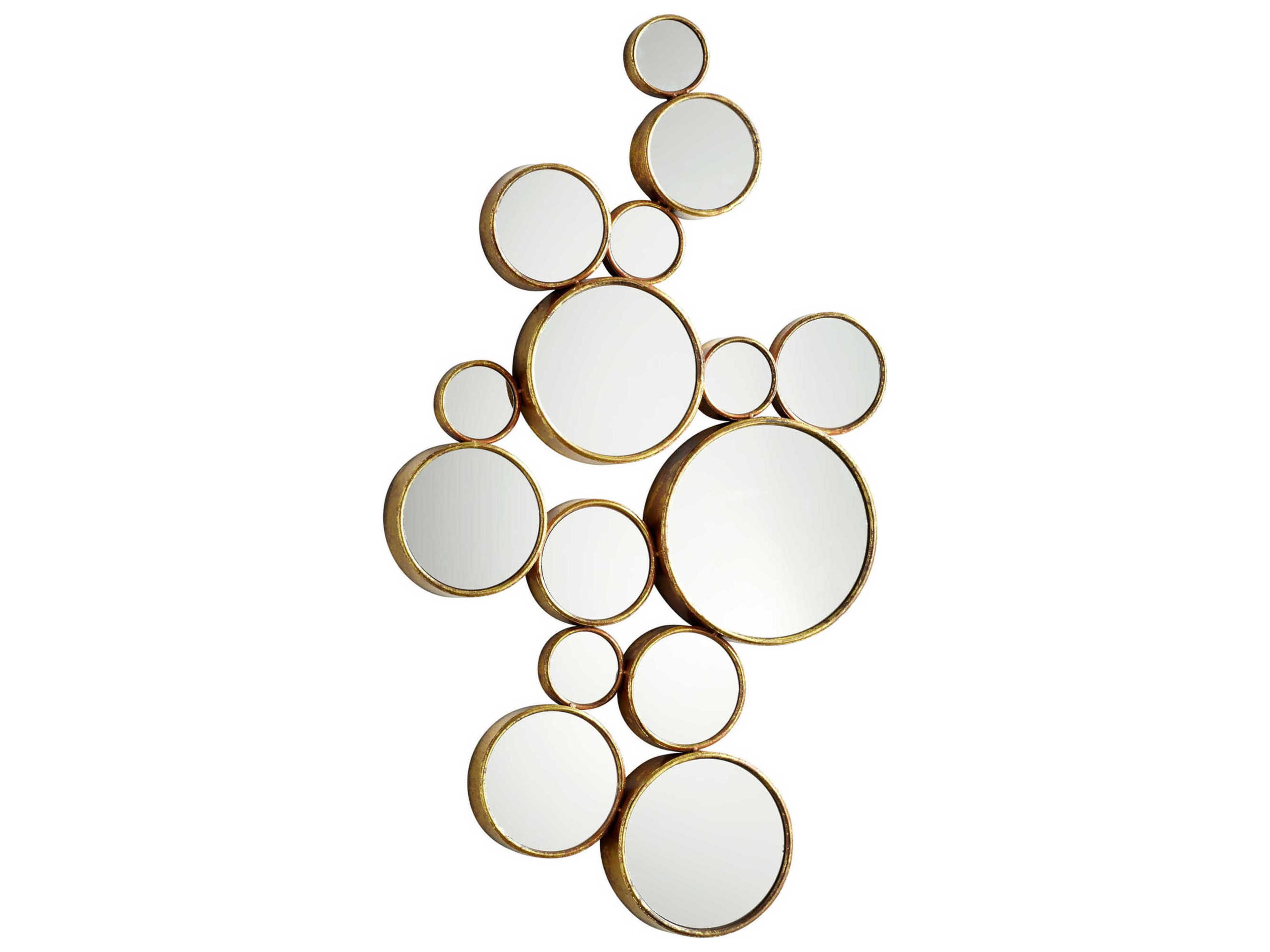 Cyan Design Bubbles Gold Wall Mirror