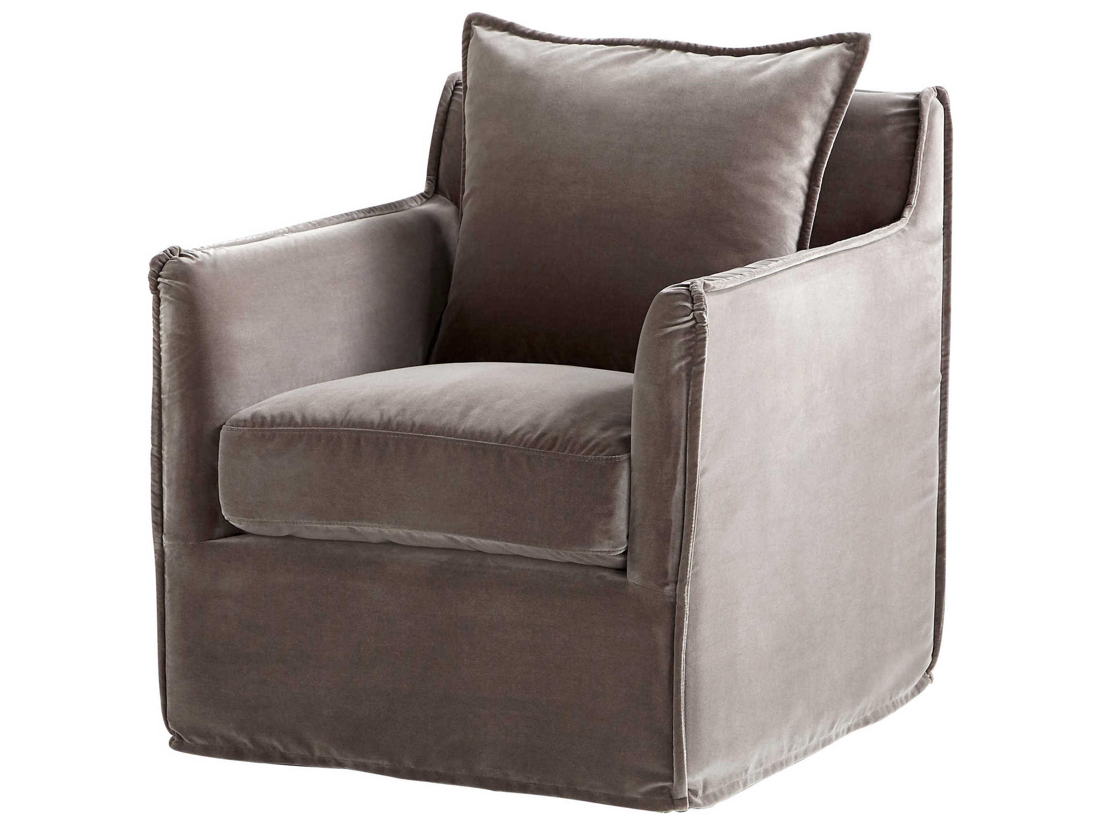 Gray Fabric Accent Chair