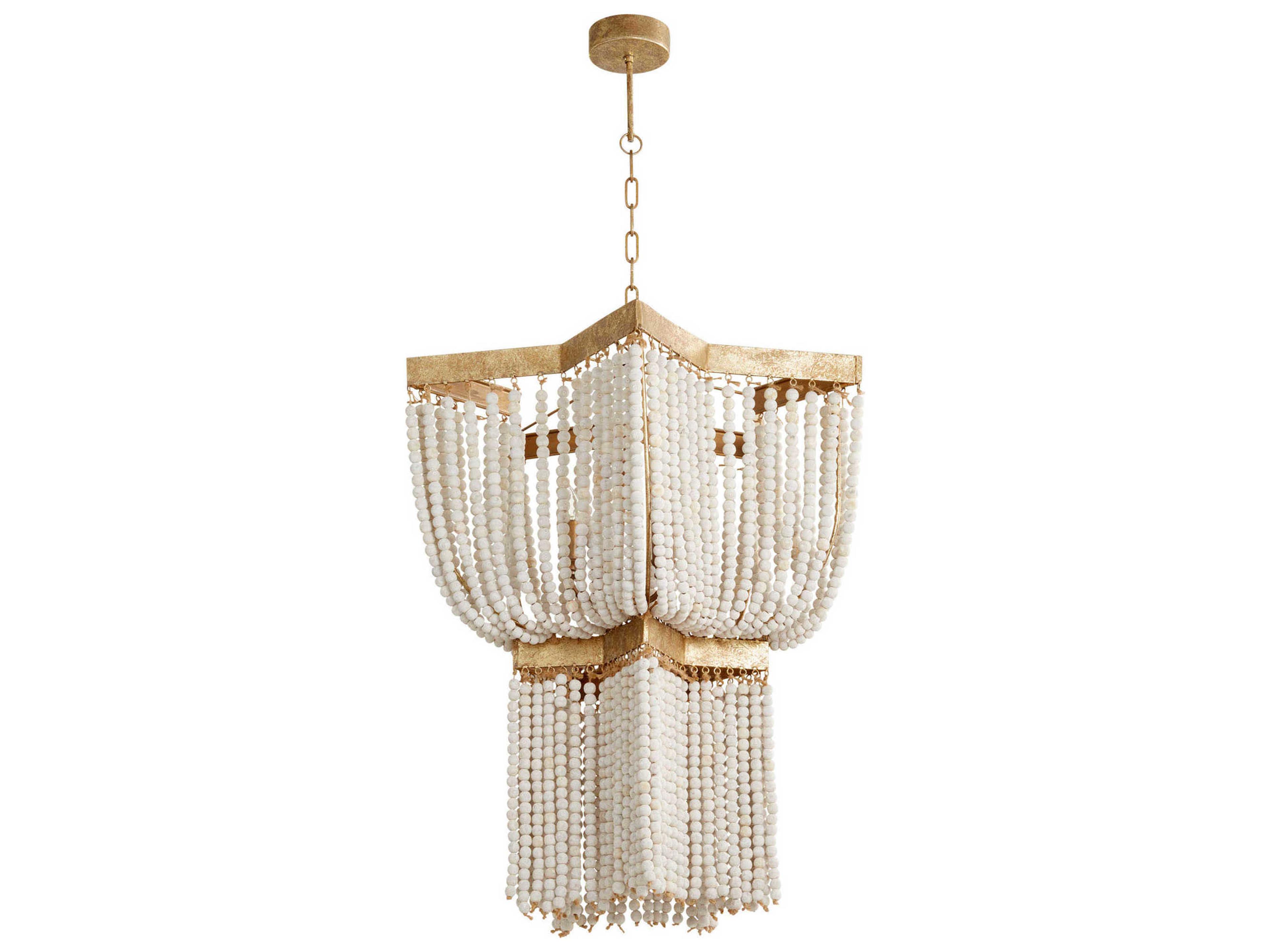 Estrella 3-Light Tinted Gold Leaf Pendant