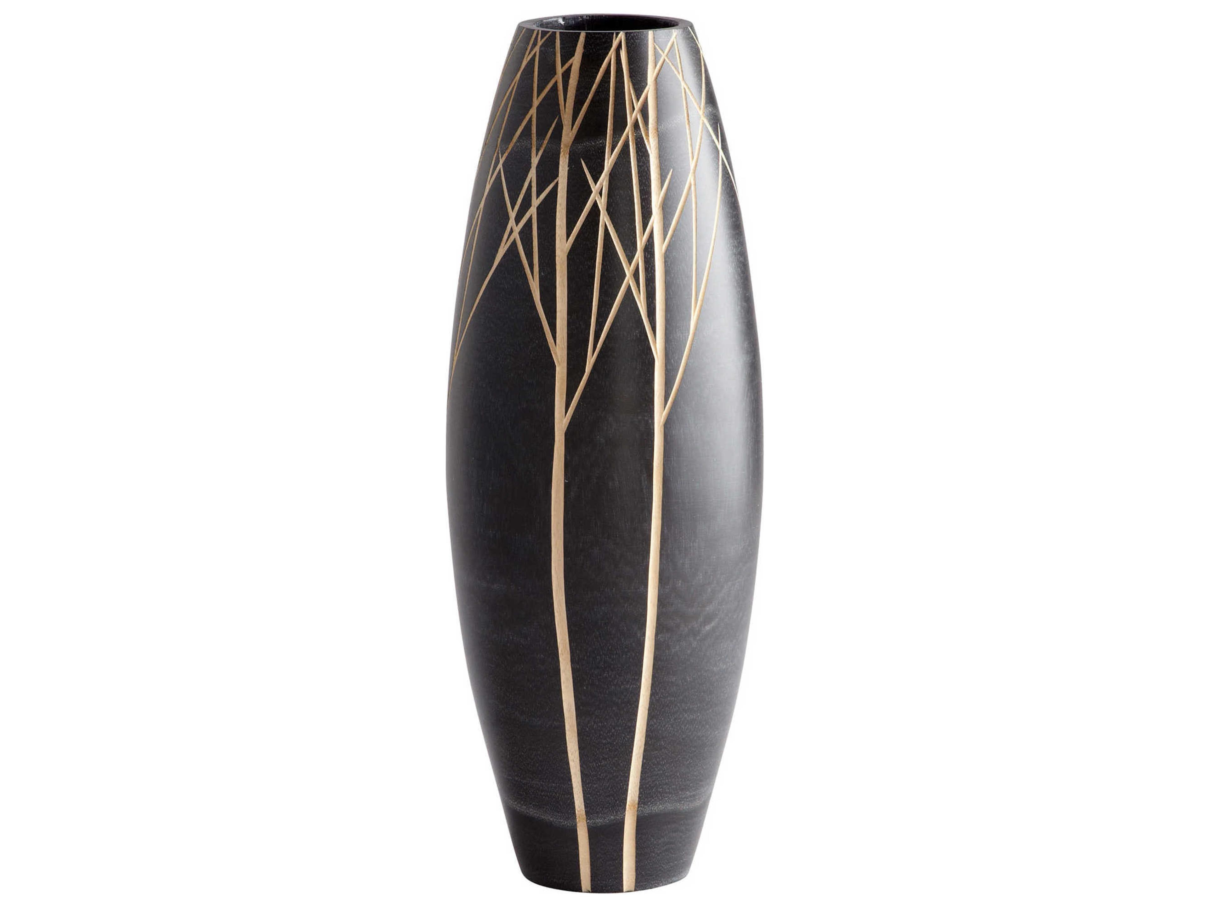 Cyan Design Onyx Winter Black Vase