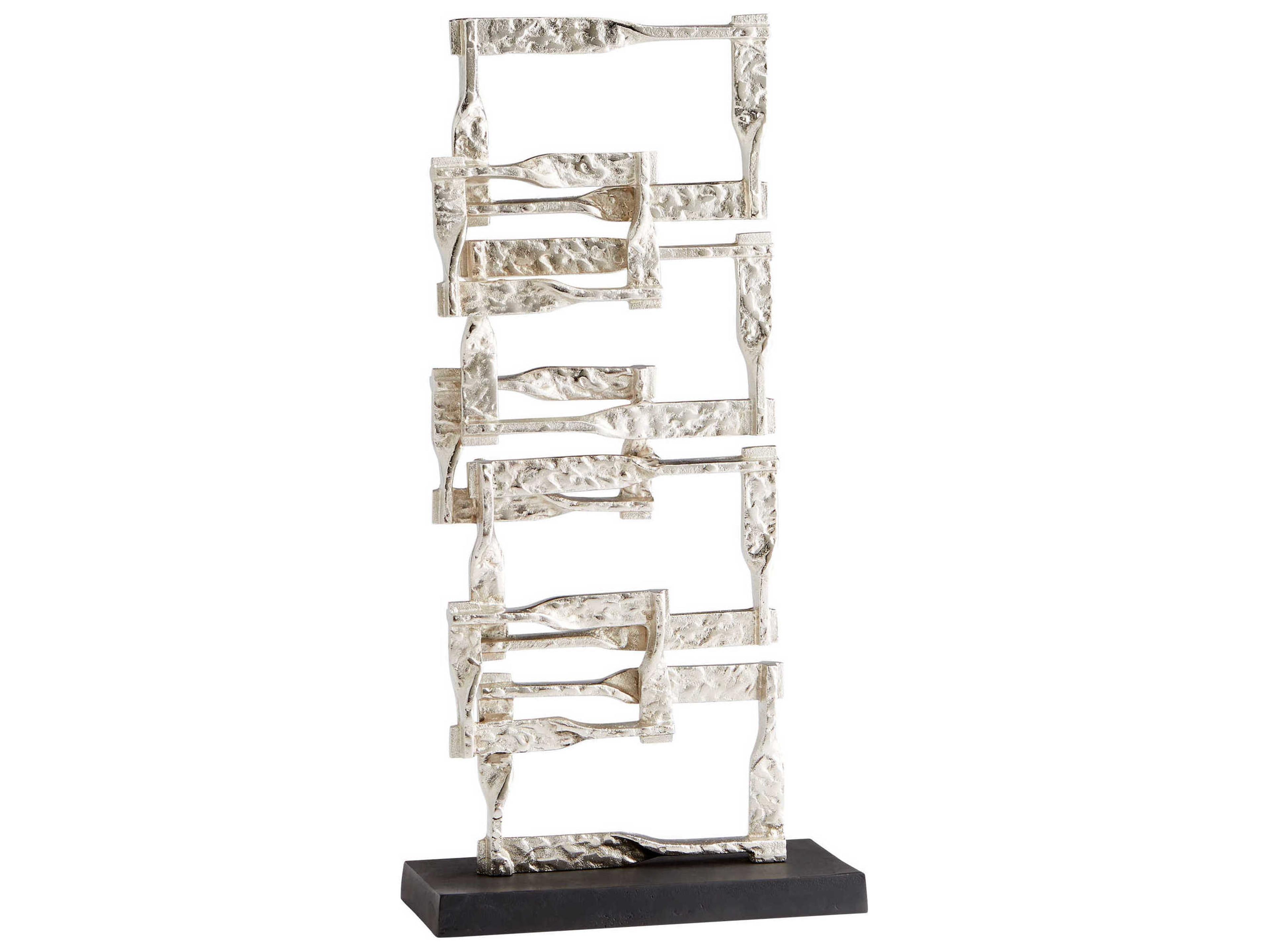 Cyan Design Matt Black / Nickel 23" High Akira Sculpture