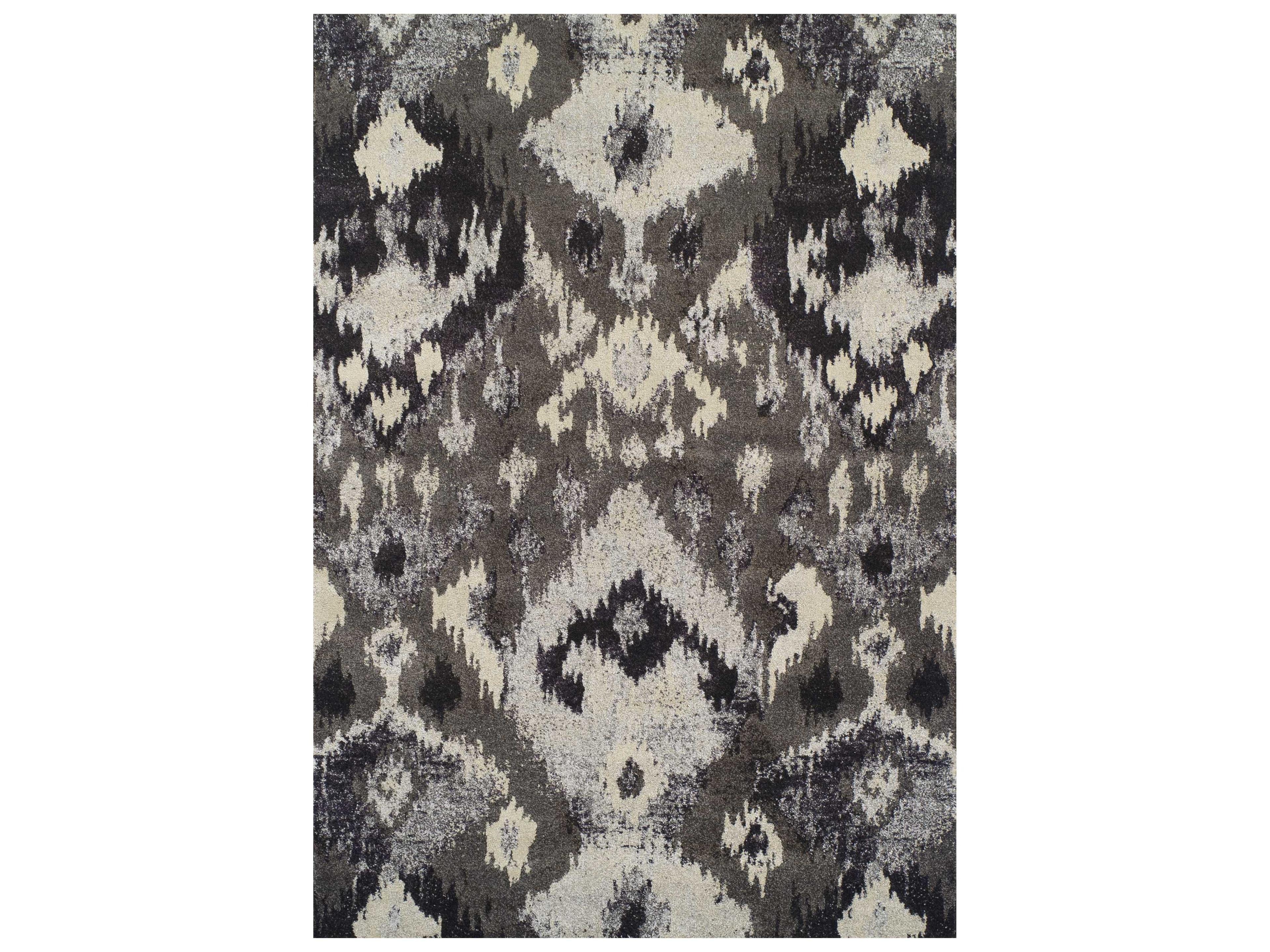 Modern Greys Pewter Abstract Area Rug