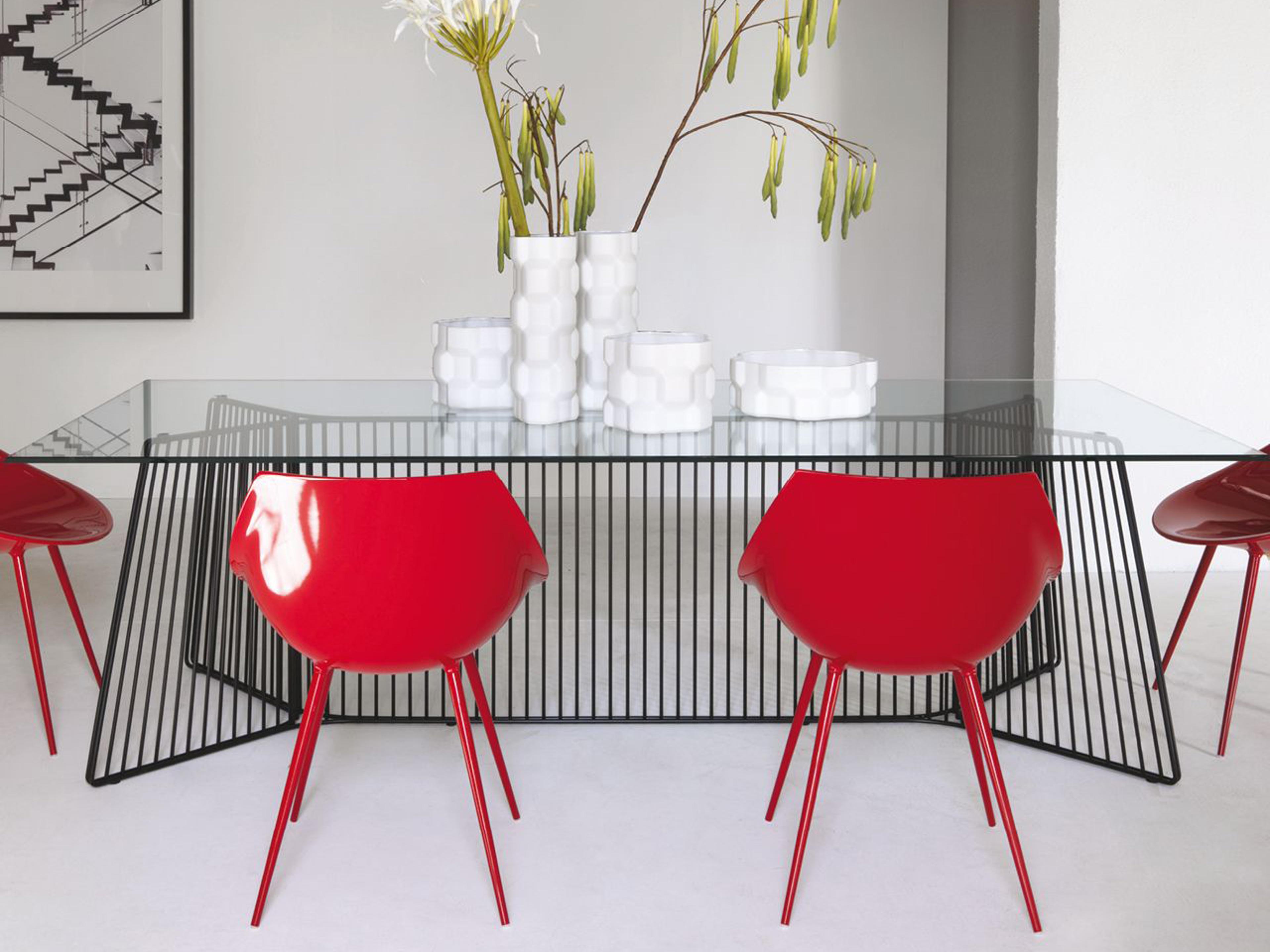 Driade Anapo By Gordon Guillaumier Rectangular Glass Dining Table