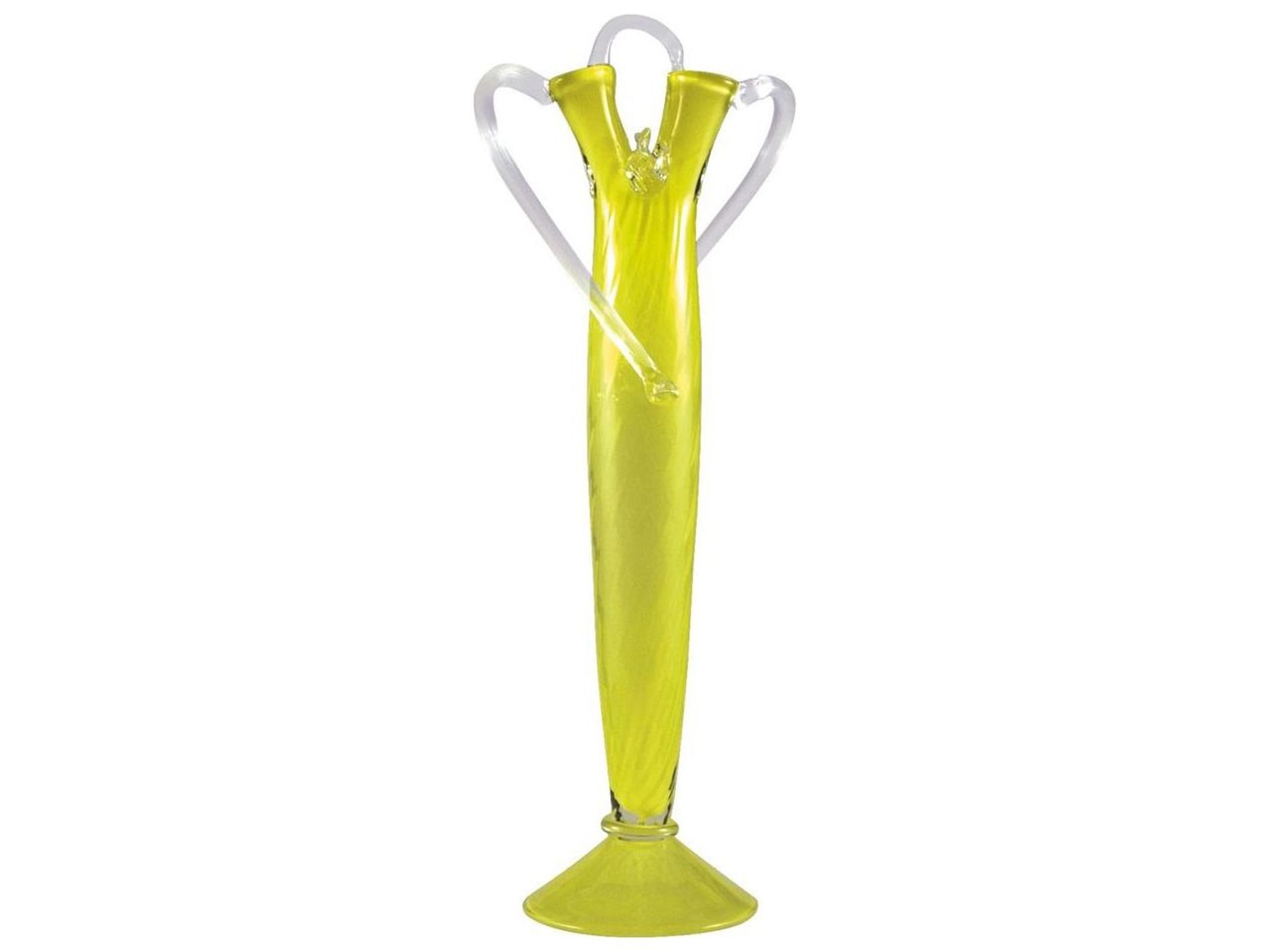 Borek Sipek Argencourt Yellow And Clear Glass Vase