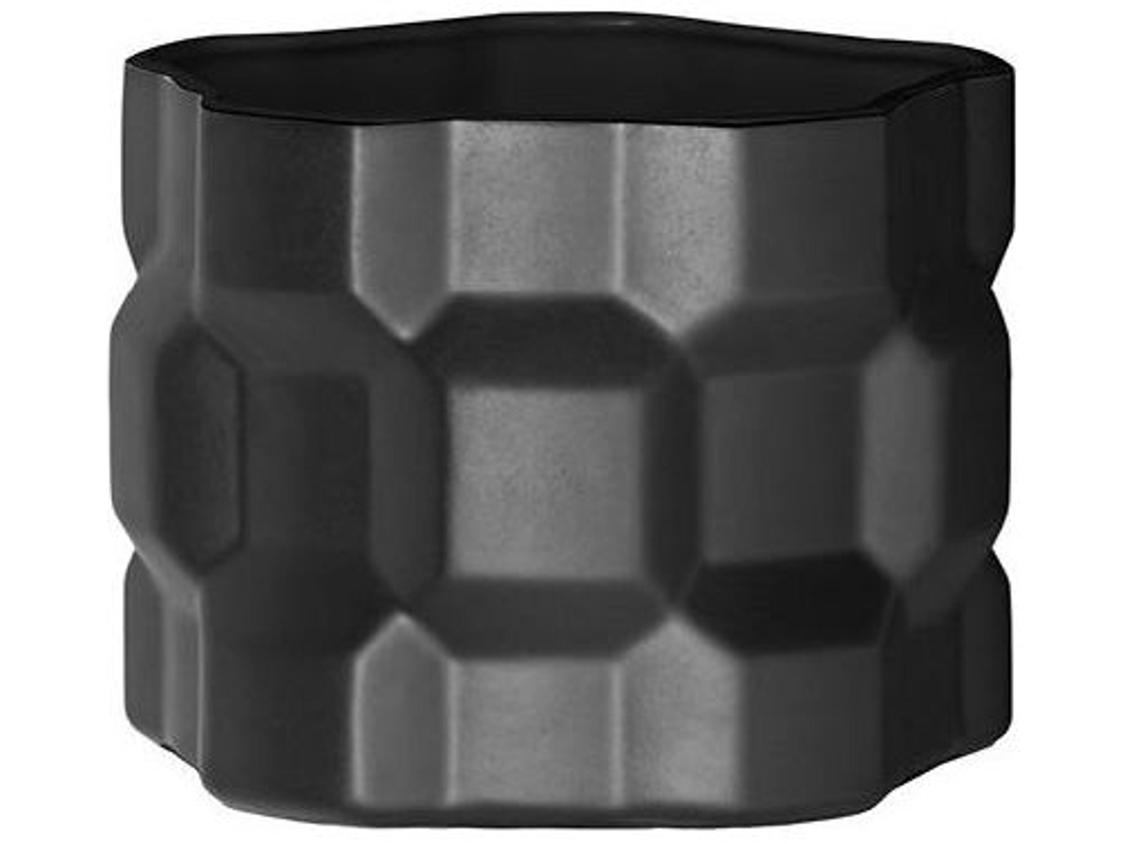 Gear By Philippe Bestenheider Matt Black Vase