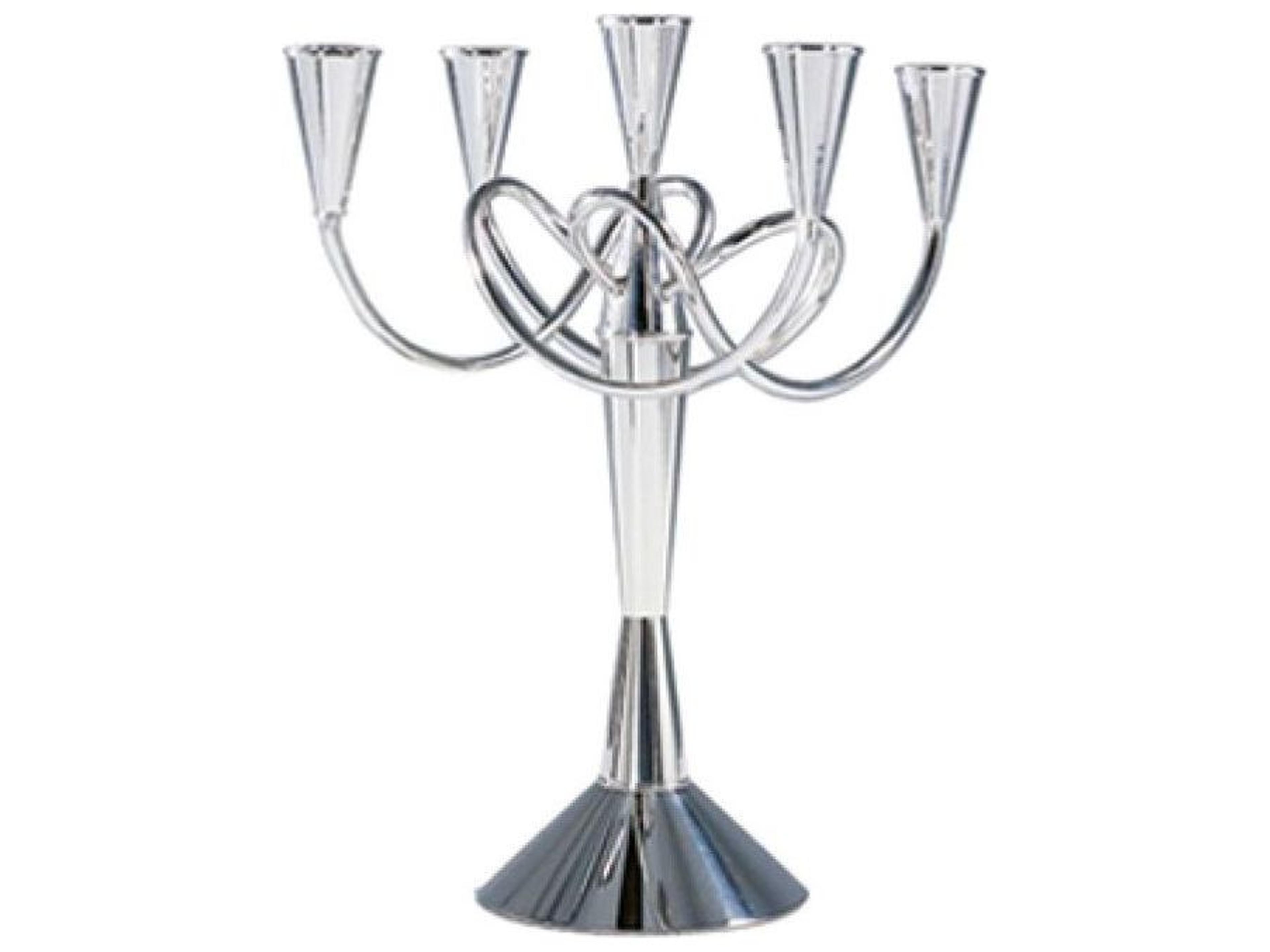 Matthew Boulton I Polished Nickeled Brass Candleholder