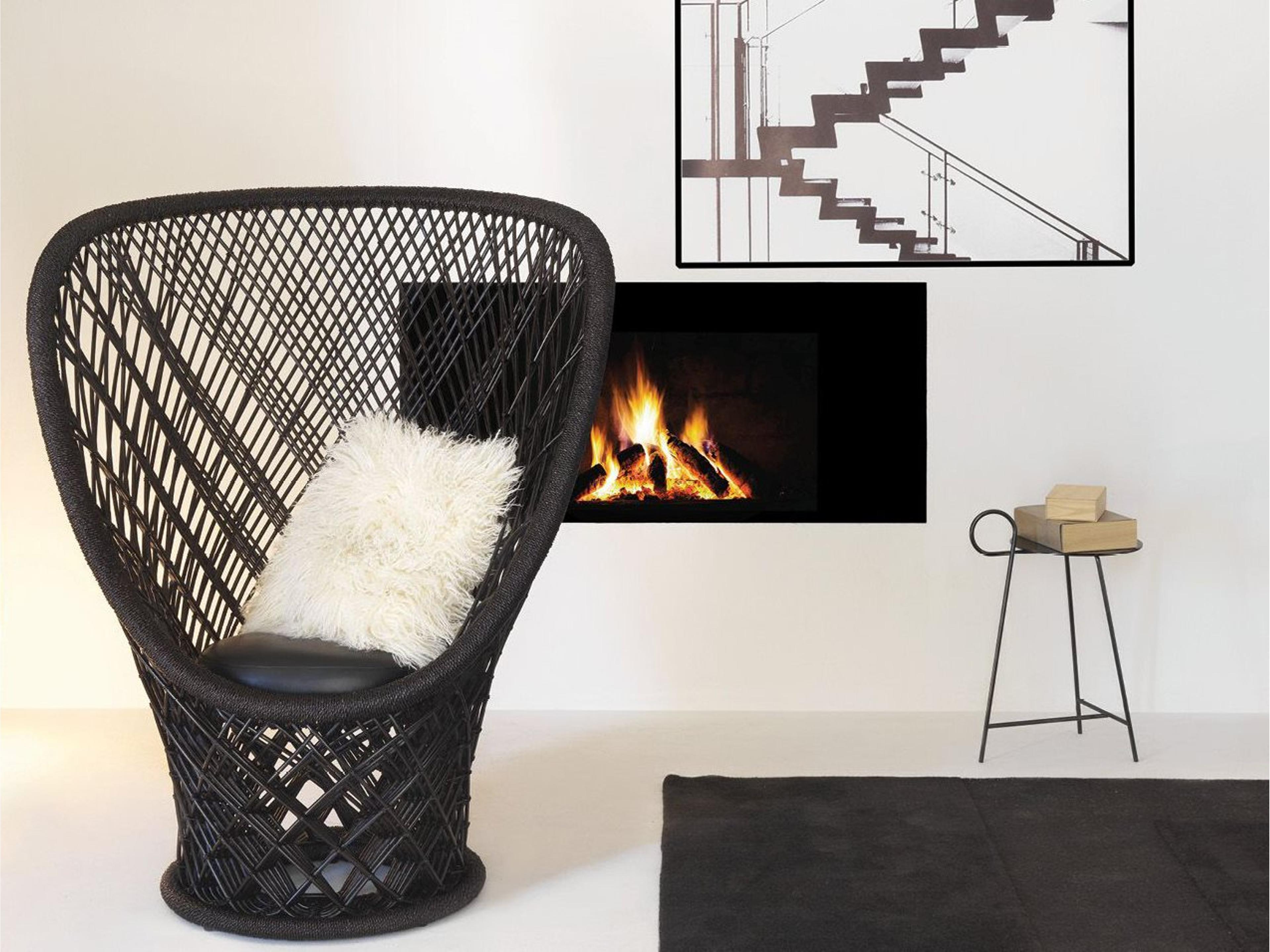 Driade Pavo By Patricia Urquiola Black Accent Chair