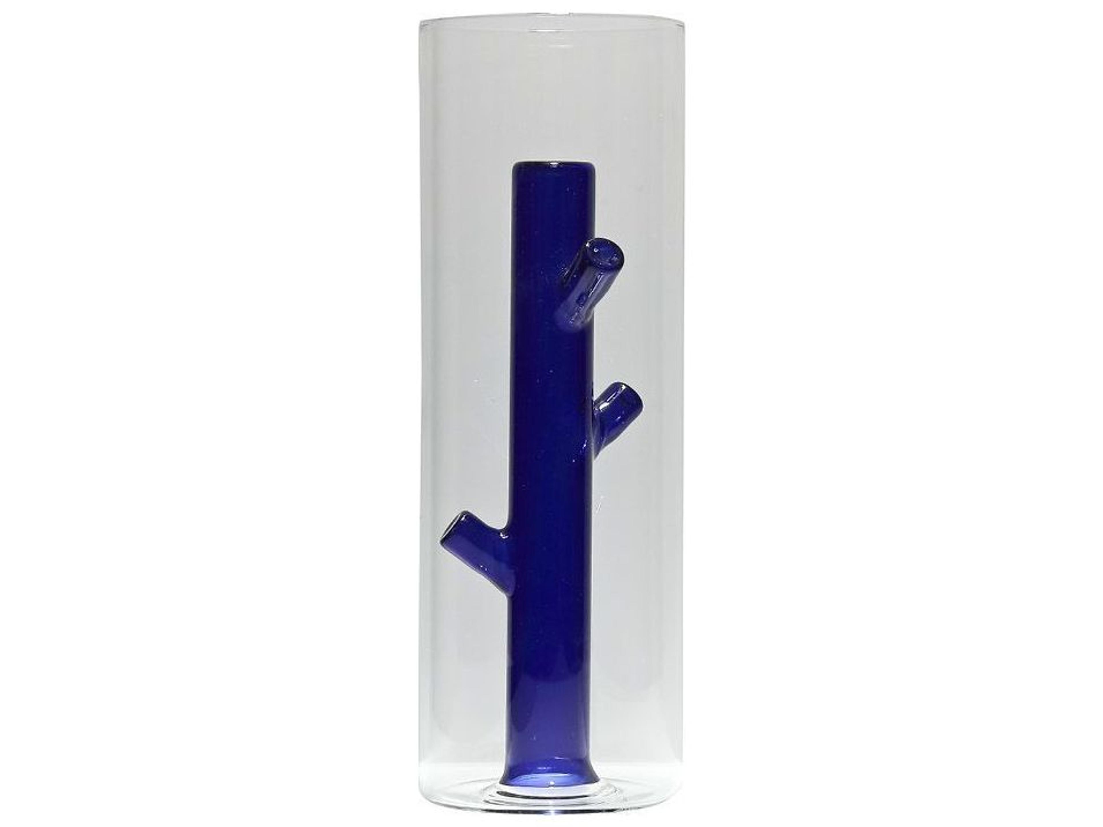 Root By Giorgio Bonaguro Blue Large Glass Vase