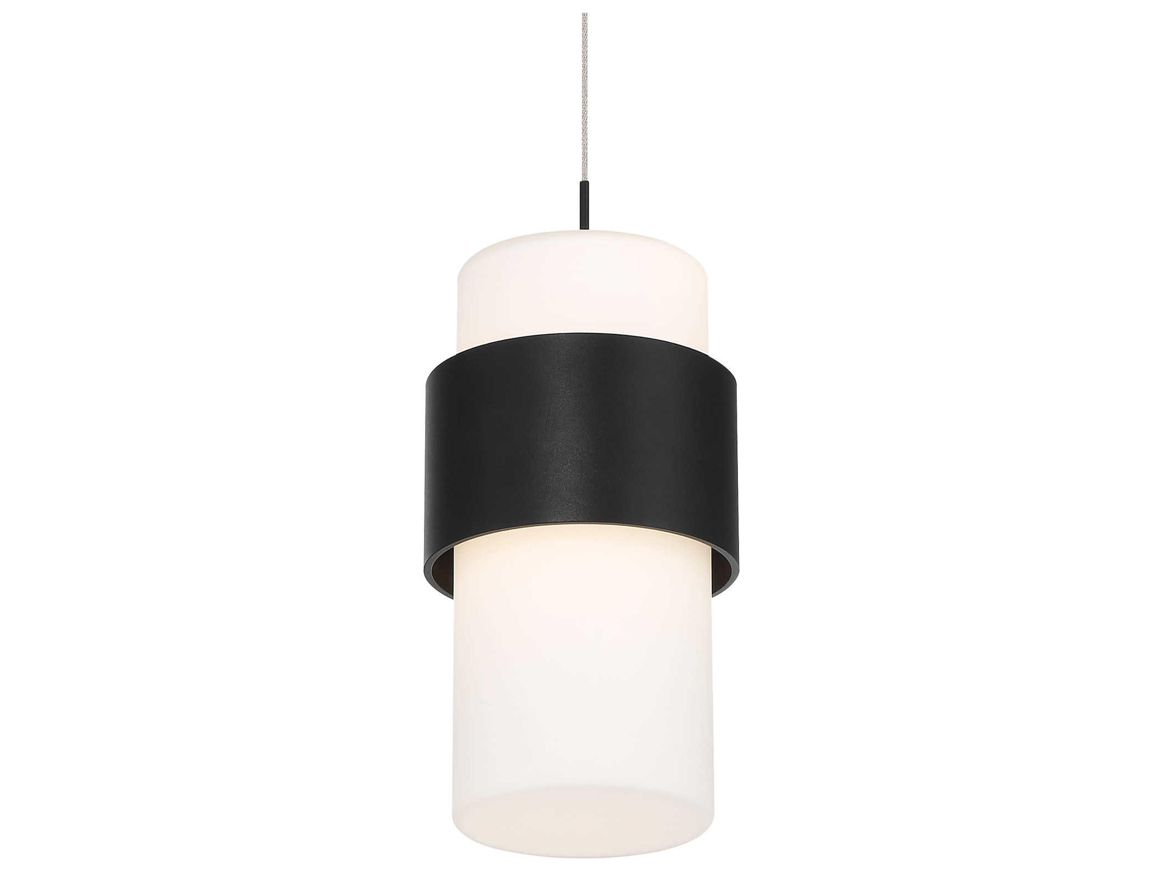 dweLED Banded LED Mini Pendant in Black
