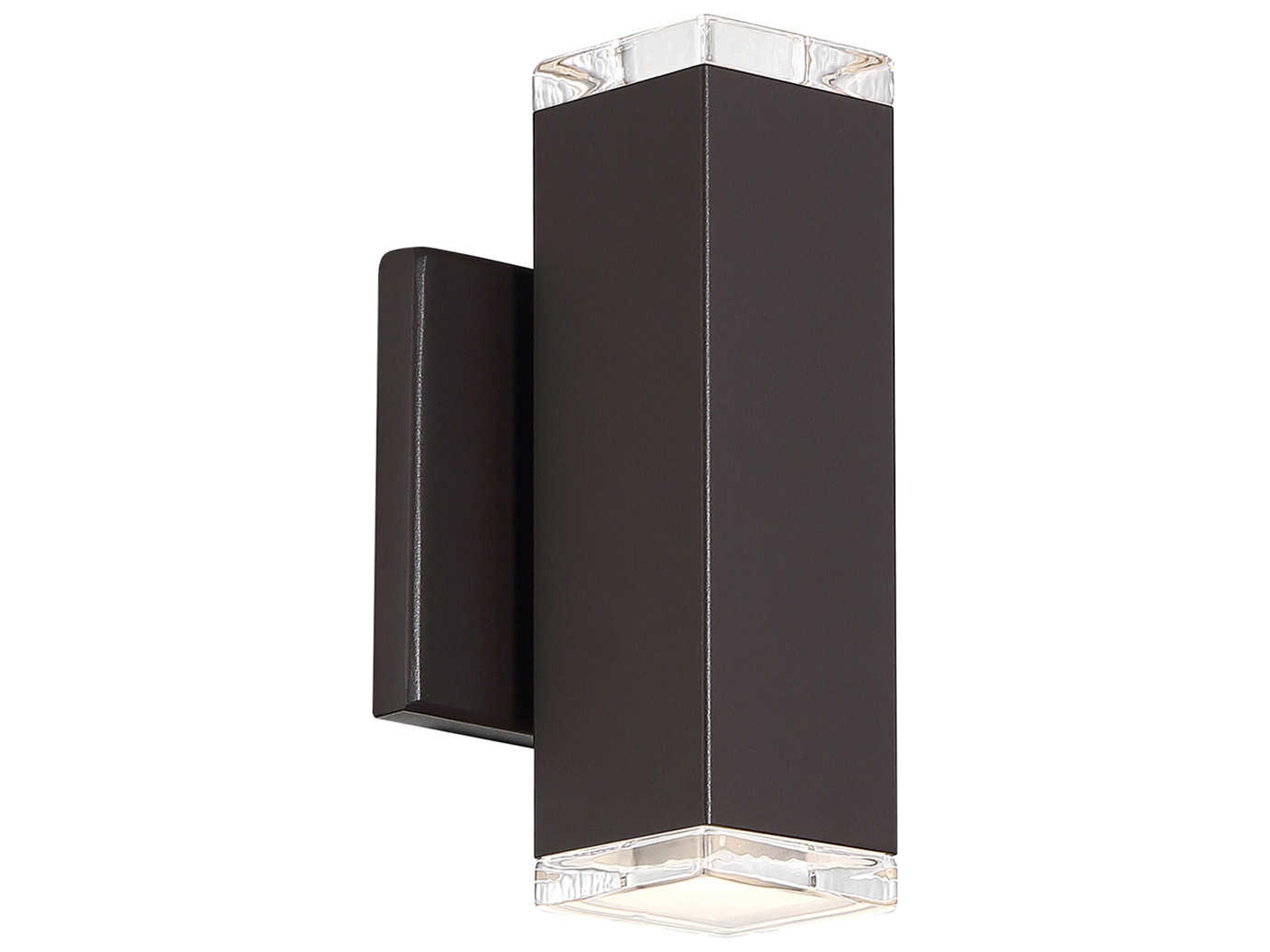 Block Outdoor LED Wall Light Modern Bronze