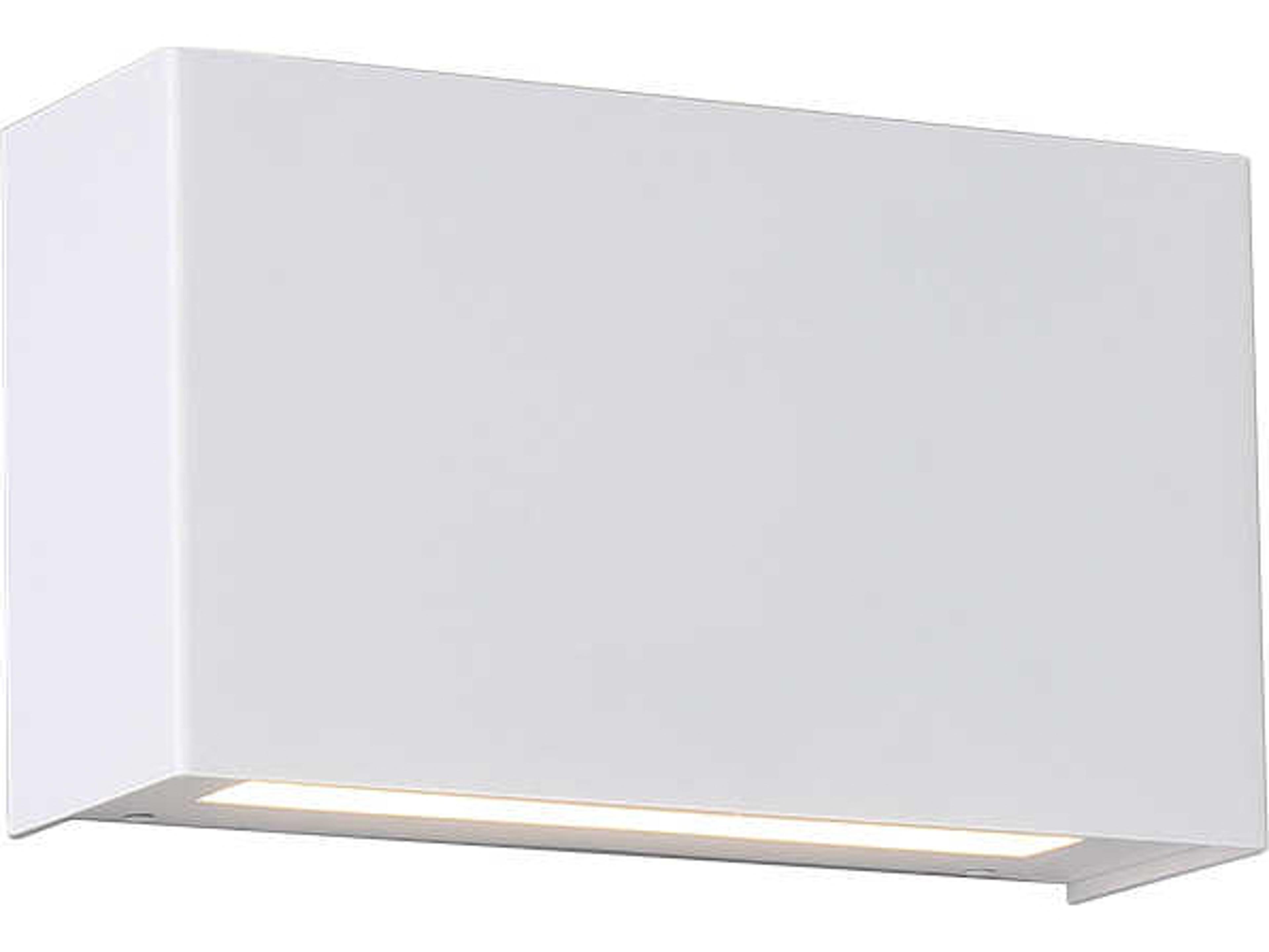 Blok 2-Light White LED Wall Sconce