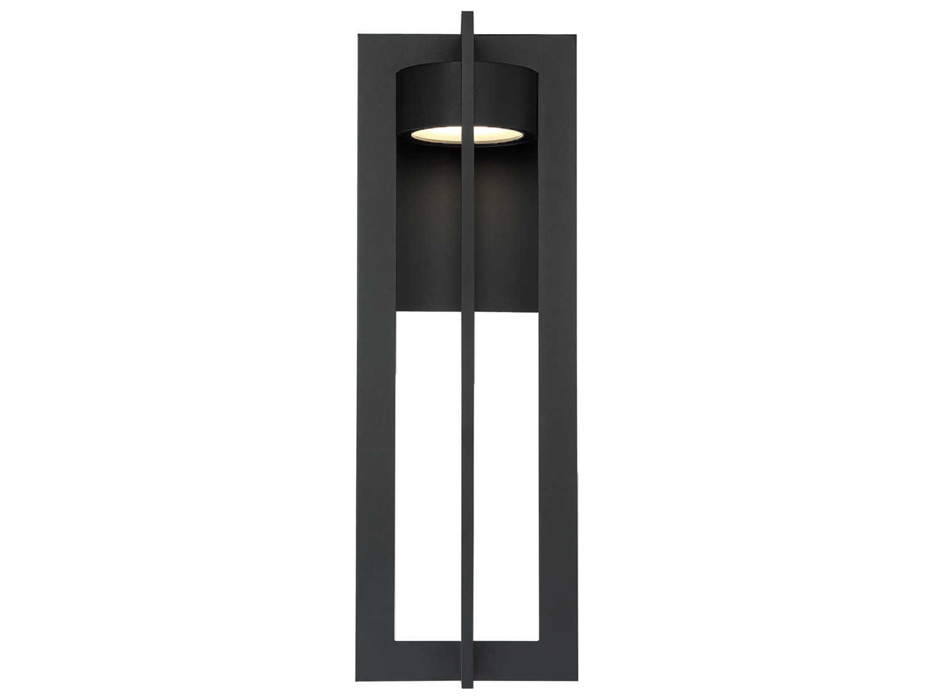 Chamber Outdoor Wall Sconce 25-Inch Black
