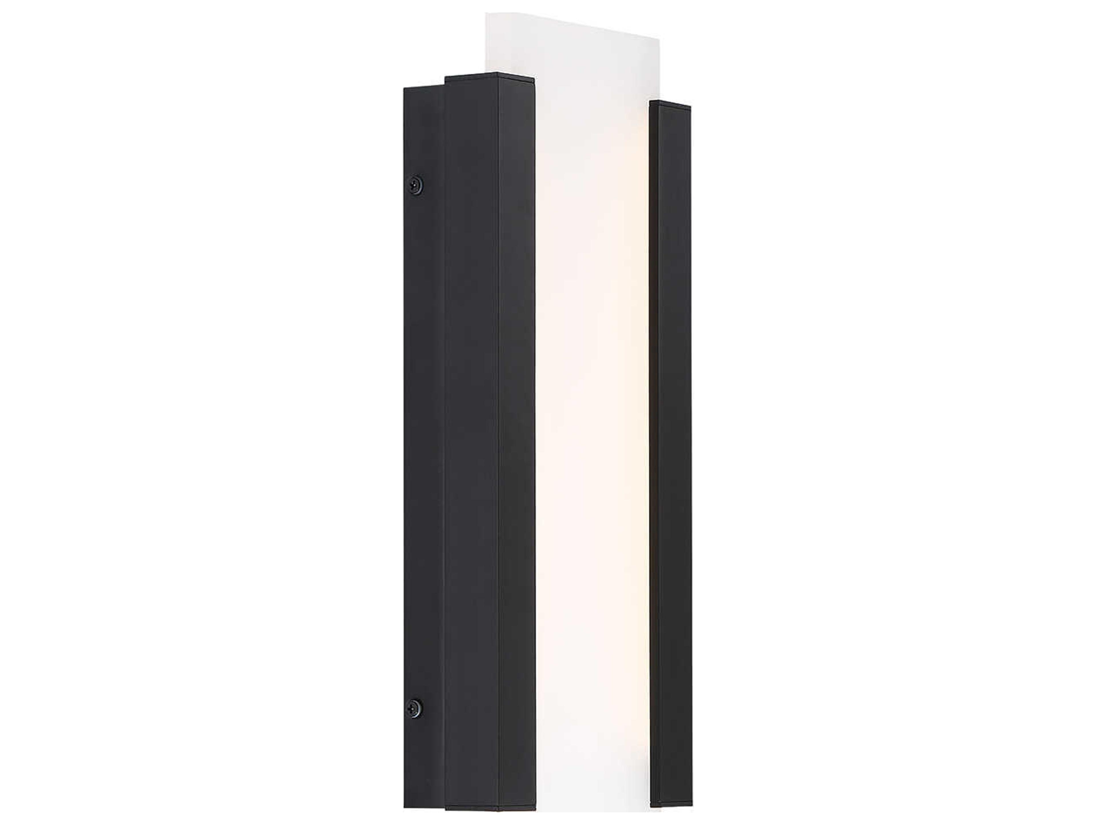 Fiction Modern LED Outdoor Wall Light Black