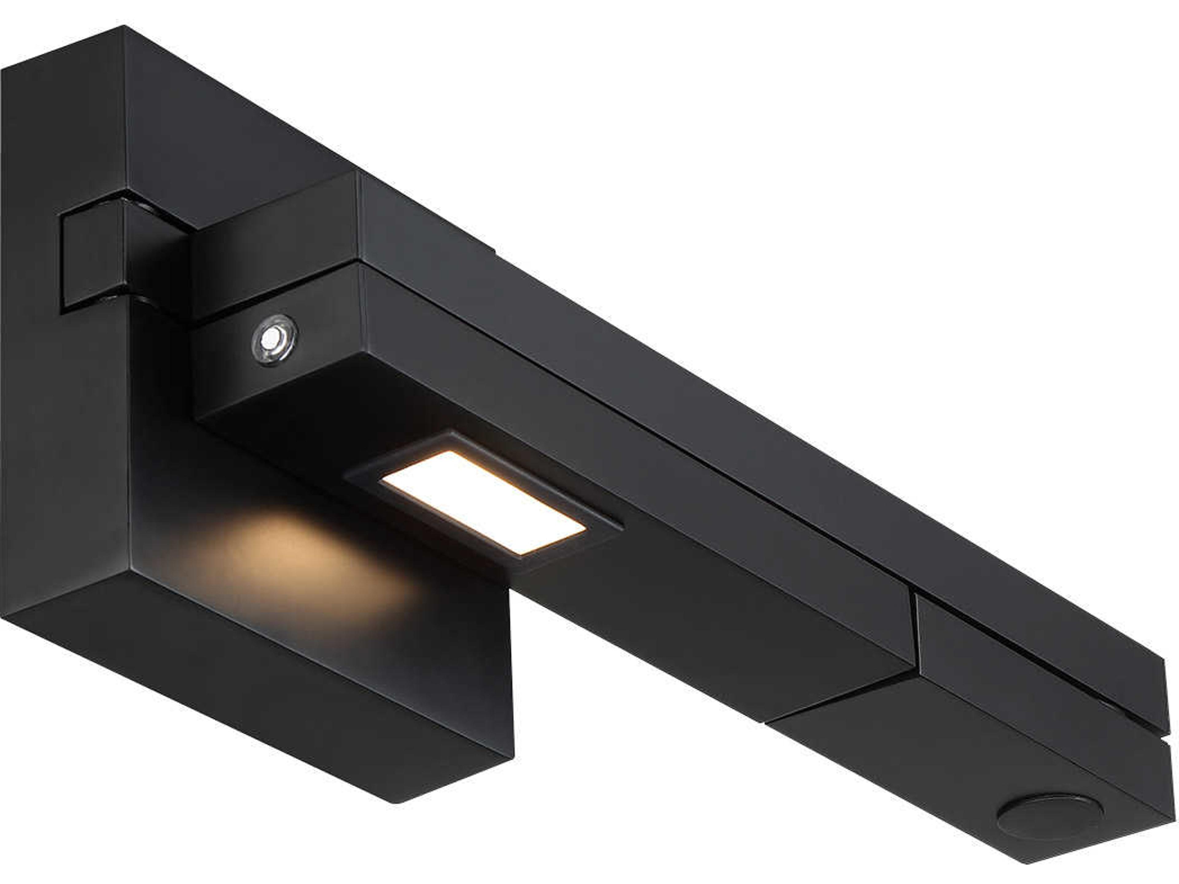 dweLED Flip LED Swing Arm Wall Light Modern Black