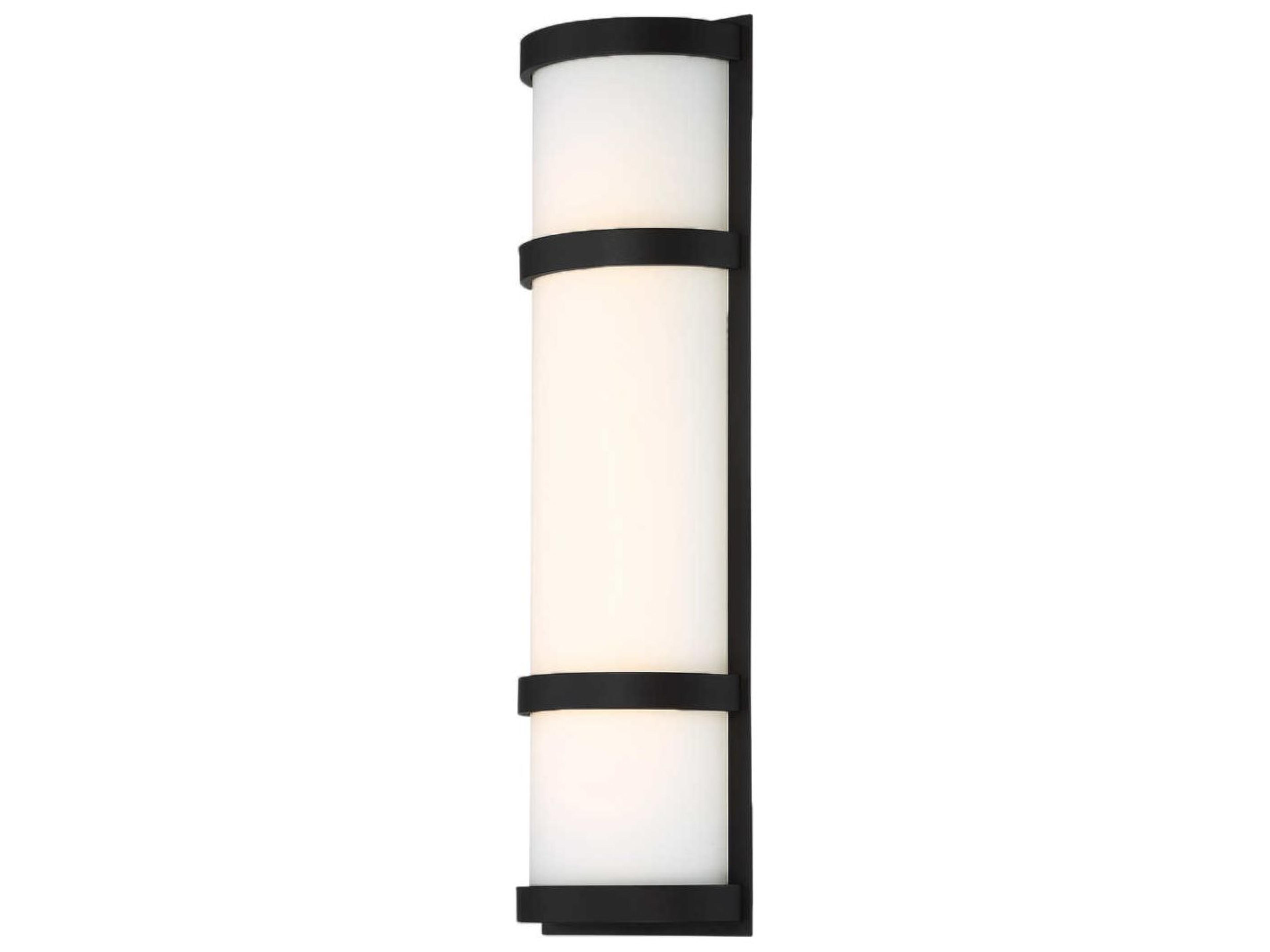 Latitude 20 Inch LED Outdoor Wall Light Black